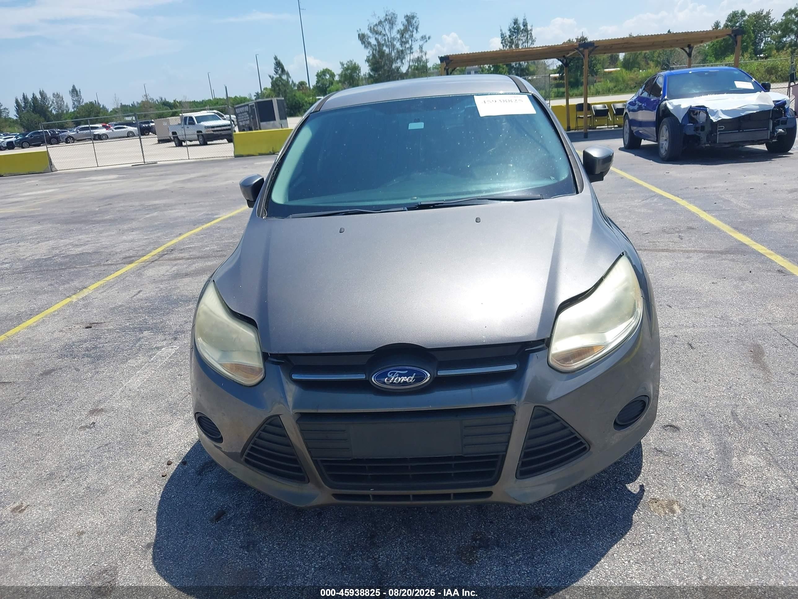 2014 Ford Focus Se Gray vin: 1FADP3K24EL400913