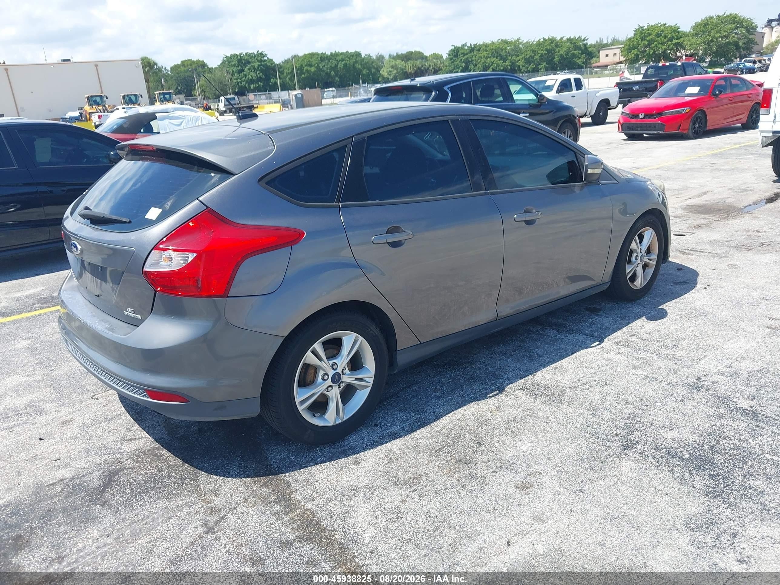 2014 Ford Focus Se Gray vin: 1FADP3K24EL400913