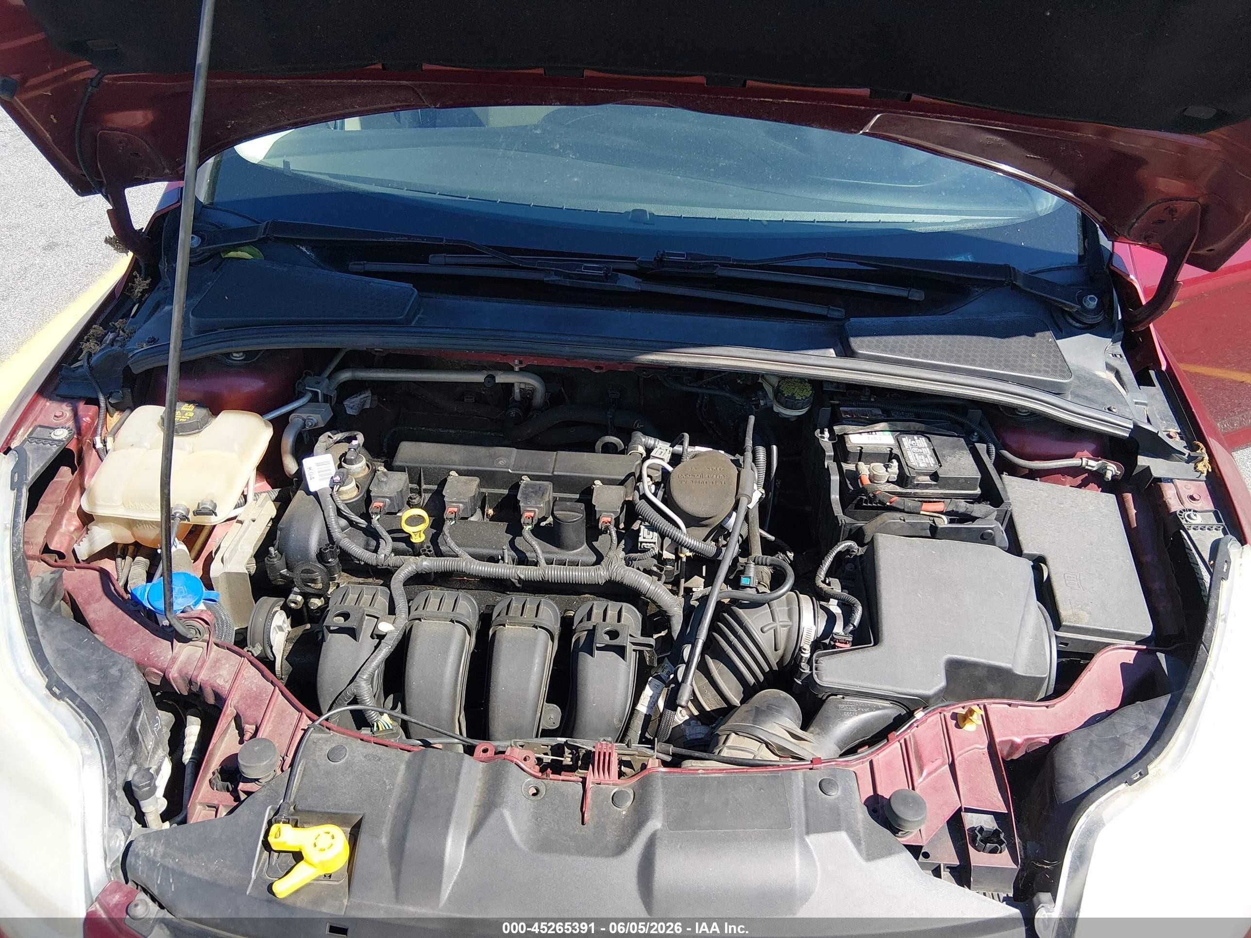 2014 Ford Focus Se Red vin: 1FADP3K24EL416576