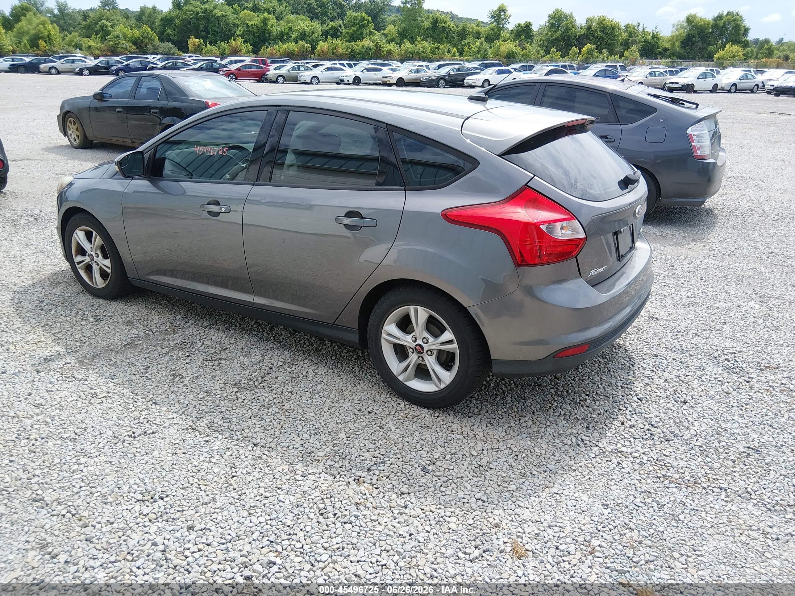 2014 Ford Focus Se Gray vin: 1FADP3K24EL429019
