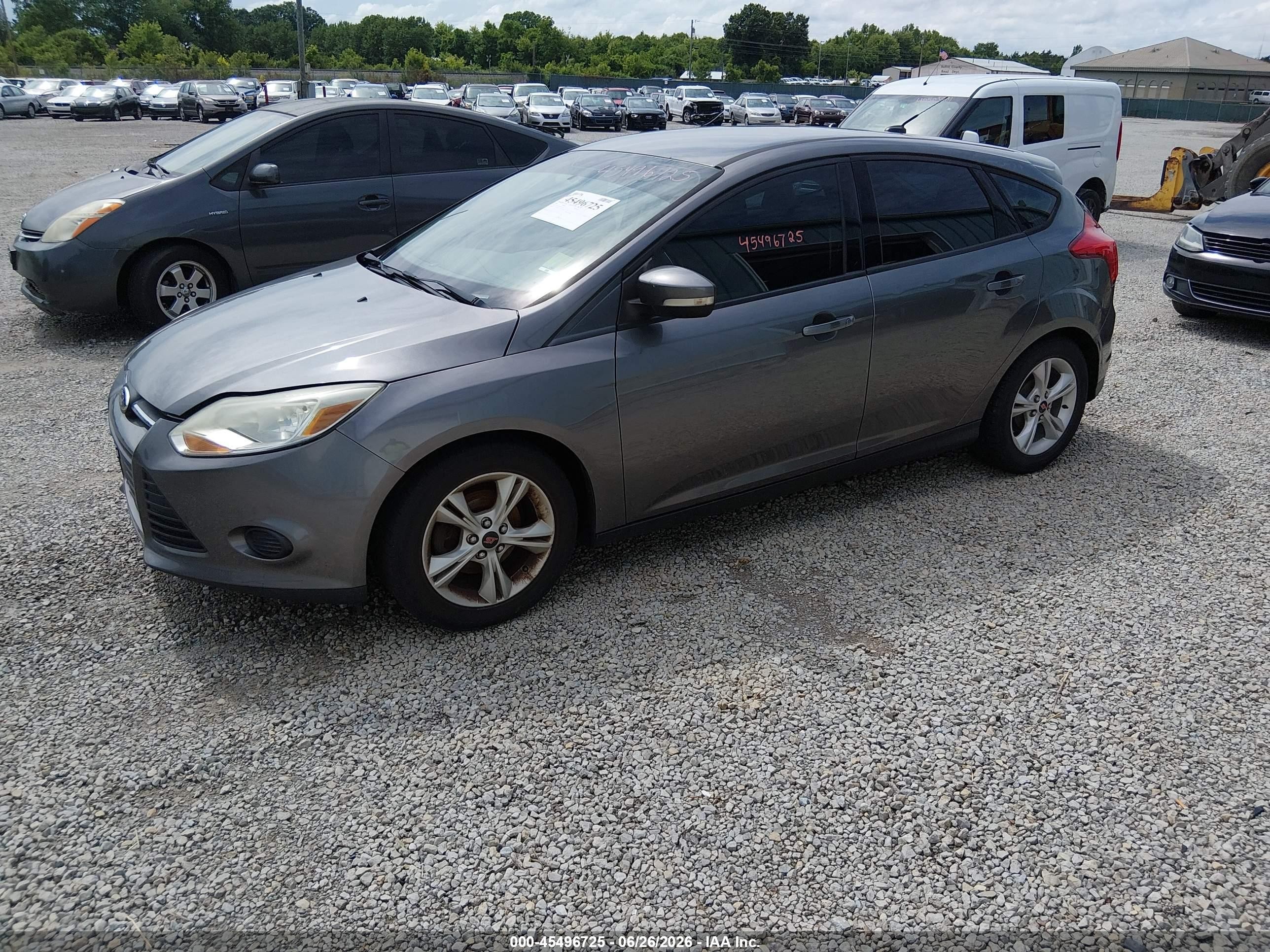 2014 Ford Focus Se Gray vin: 1FADP3K24EL429019