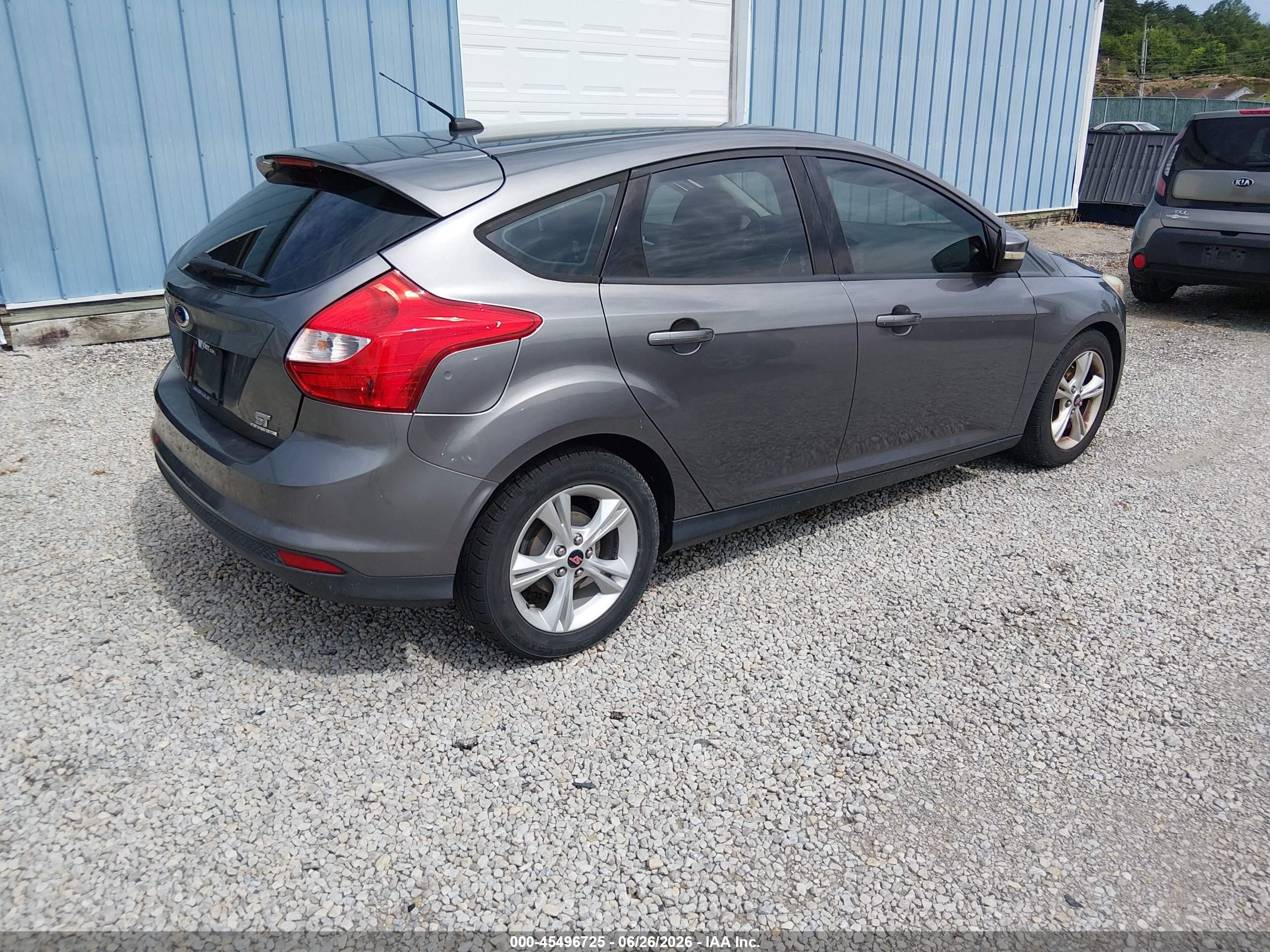 2014 Ford Focus Se Gray vin: 1FADP3K24EL429019