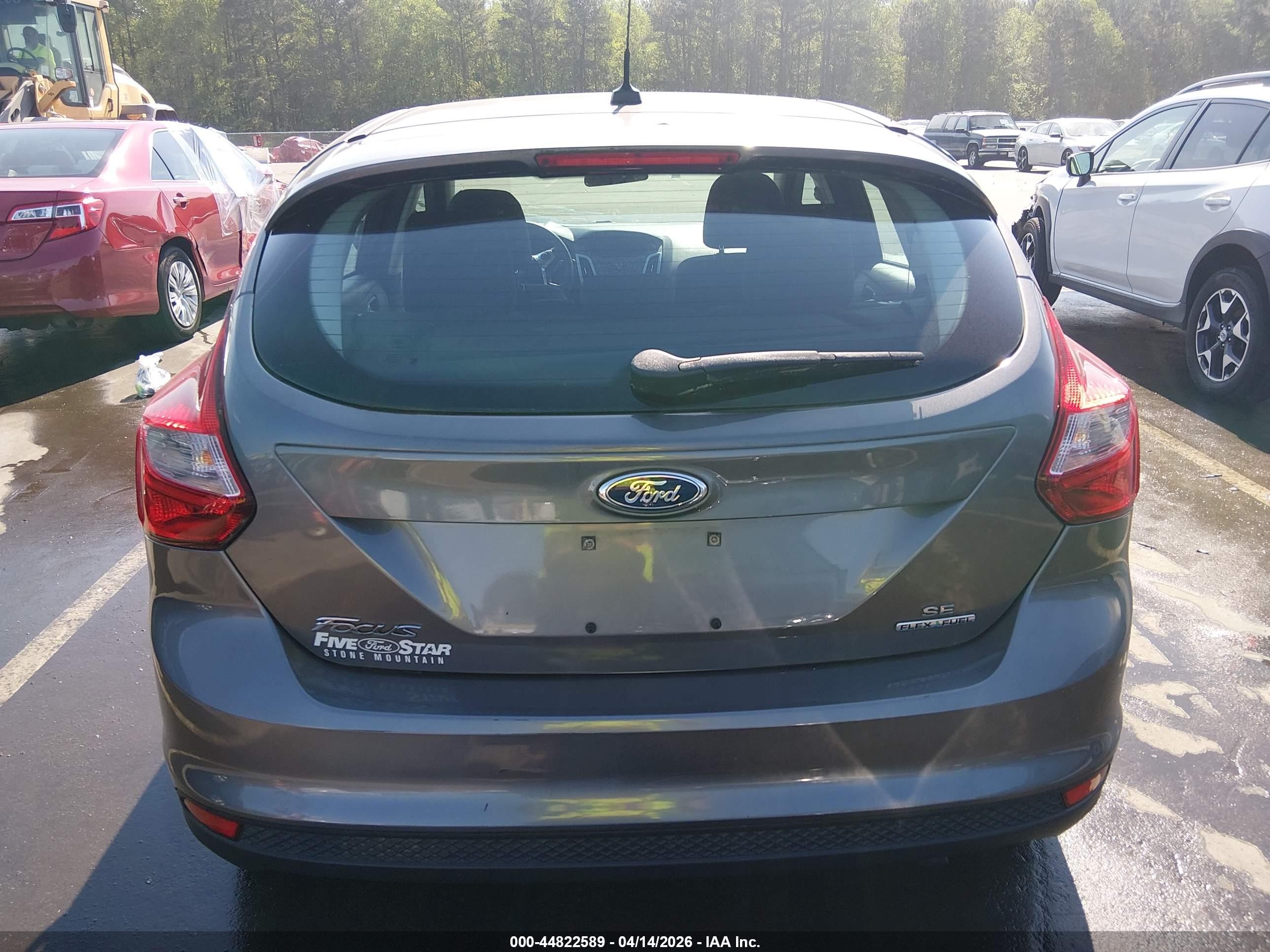 2014 Ford Focus Se Gray vin: 1FADP3K24EL435872