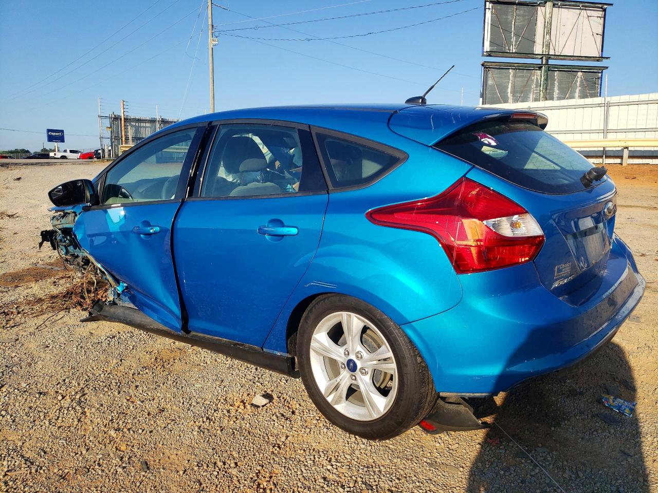 2014 Ford Focus Se Blue vin: 1FADP3K24EL437217