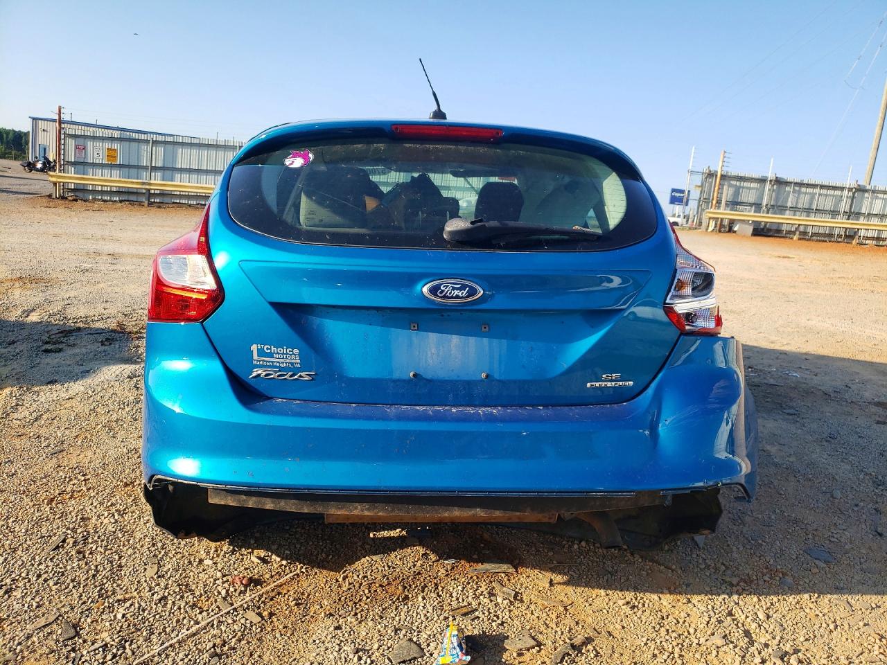 2014 Ford Focus Se Blue vin: 1FADP3K24EL437217