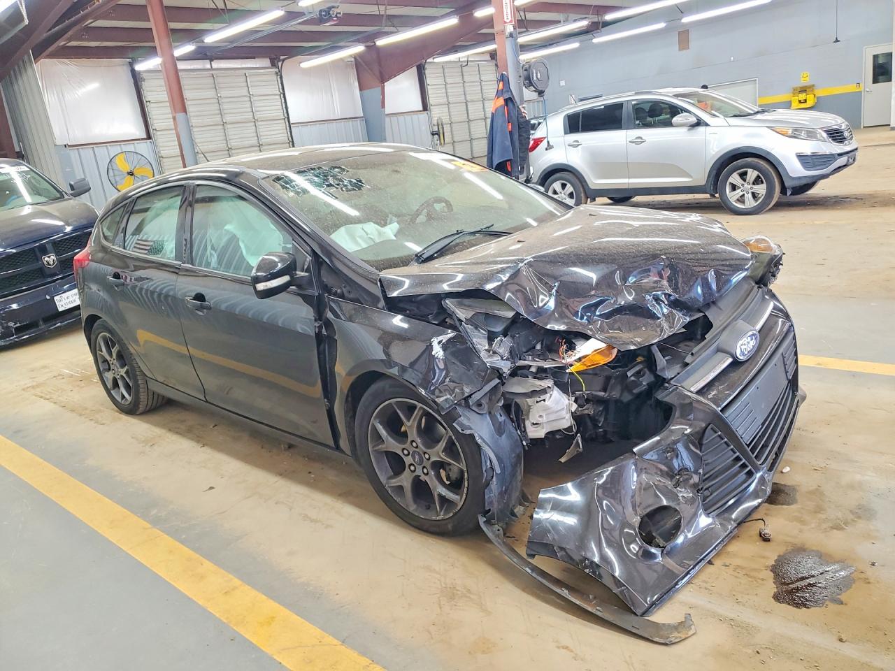 2014 Ford Focus Se Black vin: 1FADP3K24EL450209