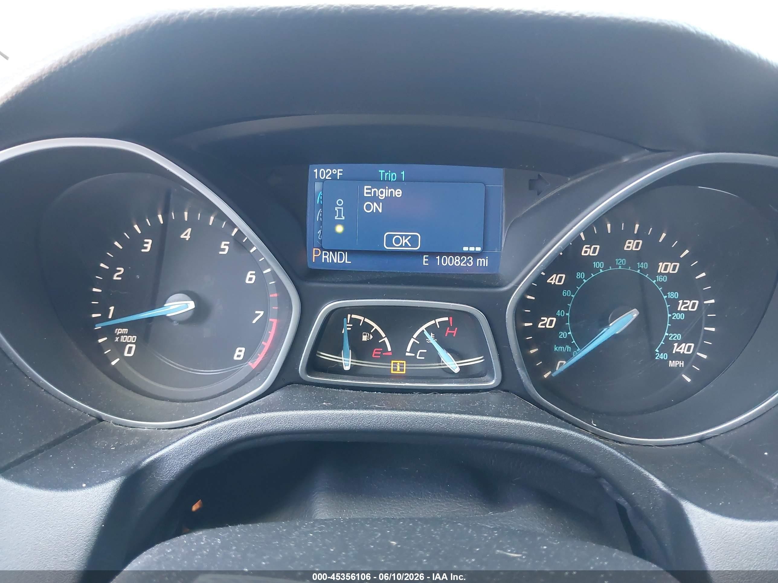 2014 Ford Focus Se Gray vin: 1FADP3K24EL453353