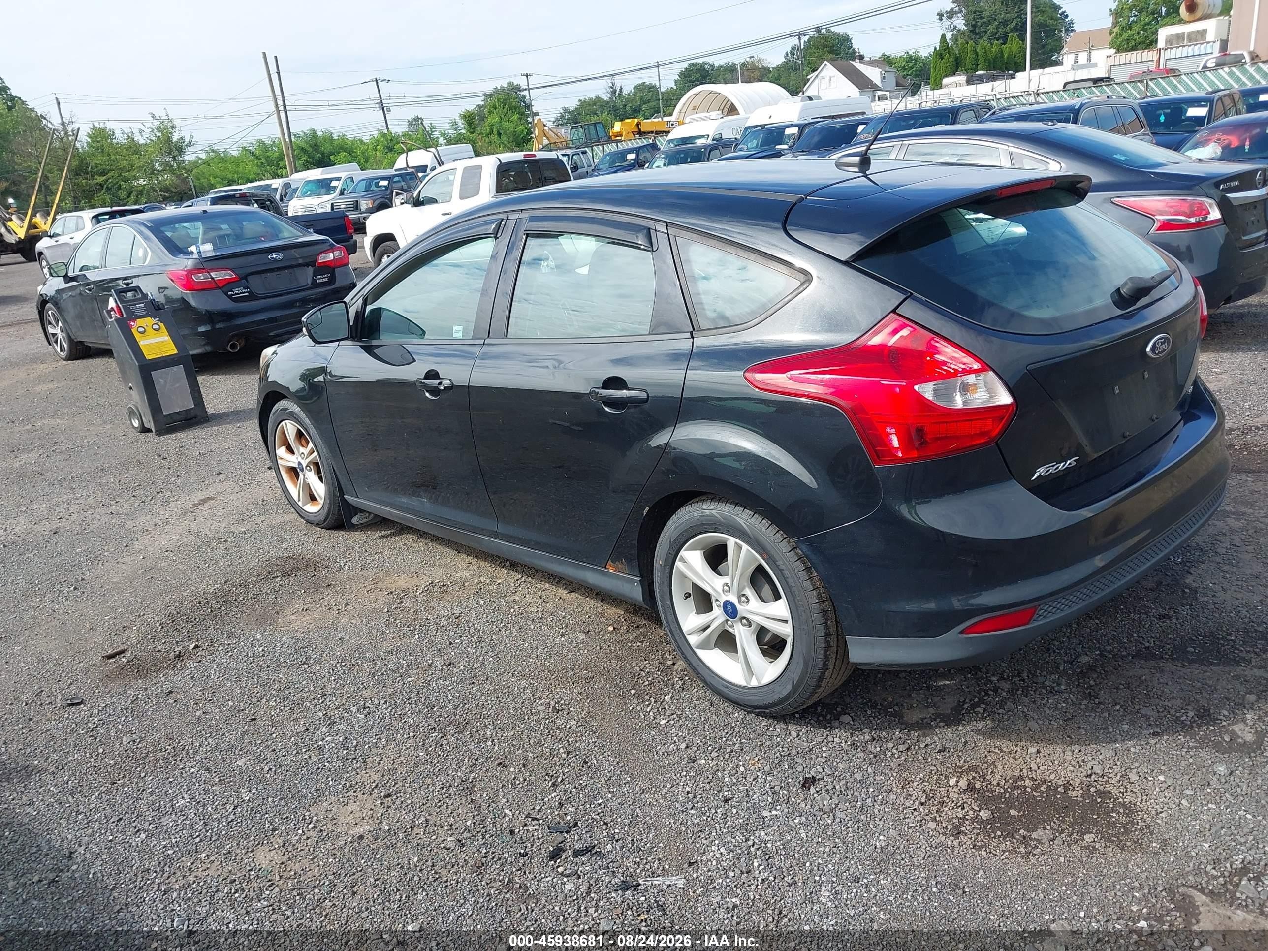 2014 Ford Focus Se Black vin: 1FADP3K24EL456740