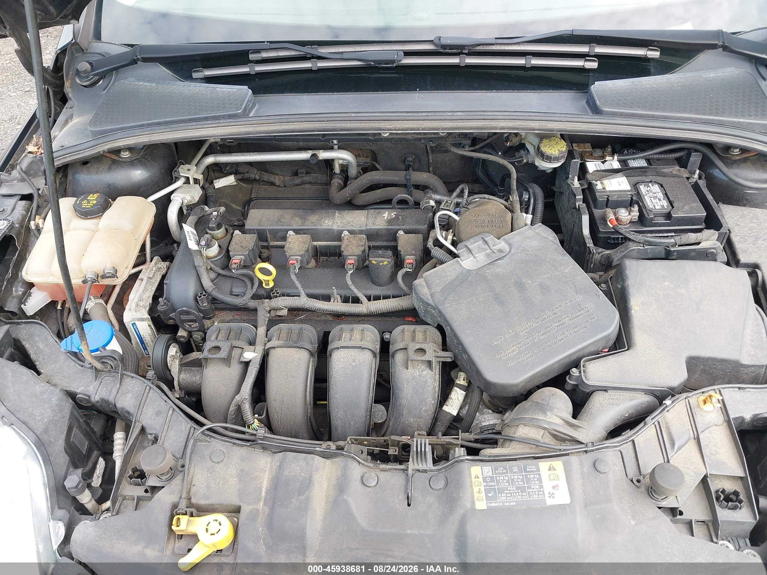 2014 Ford Focus Se Black vin: 1FADP3K24EL456740