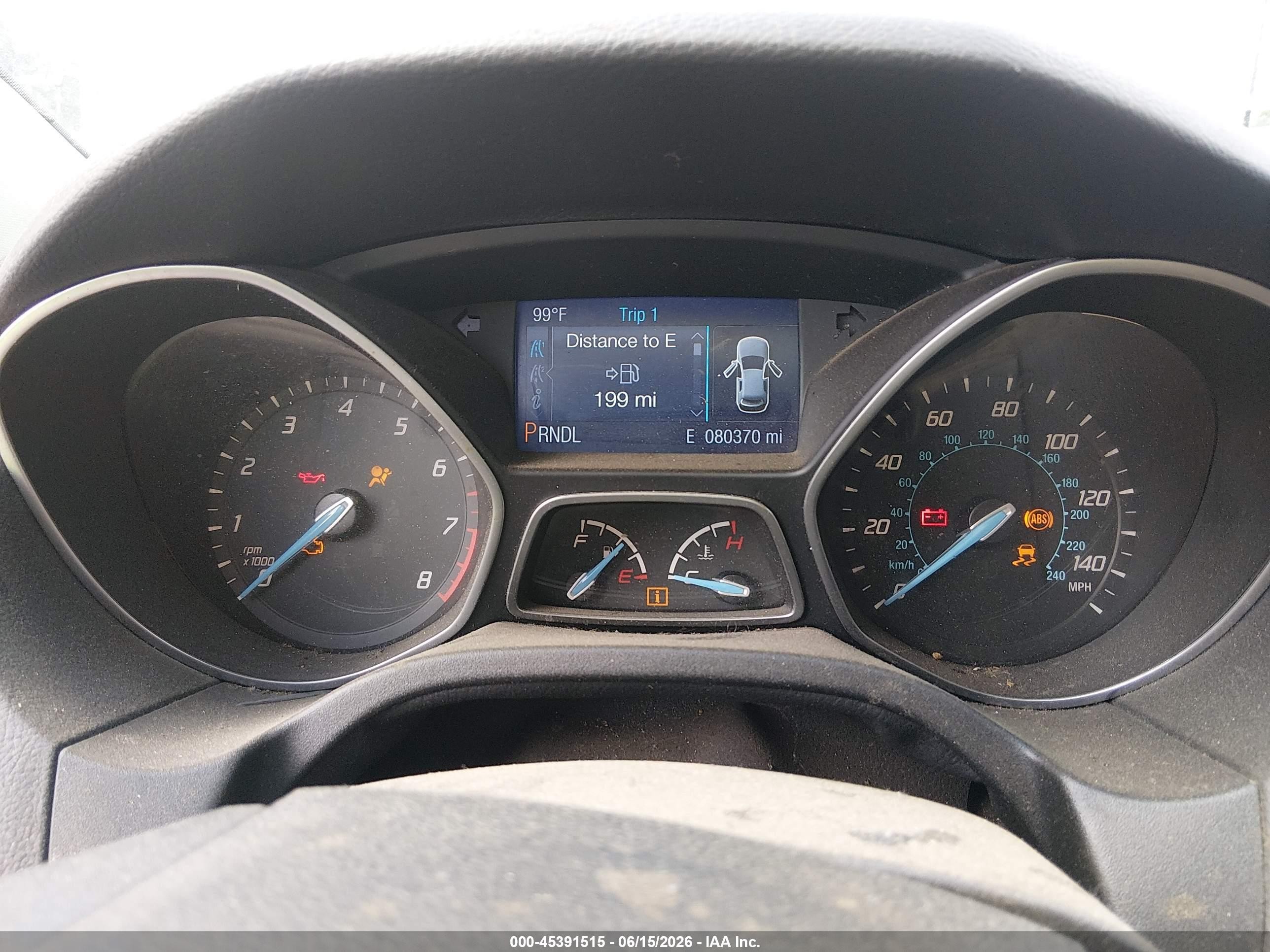2014 Ford Focus Se Gray vin: 1FADP3K24EL457127