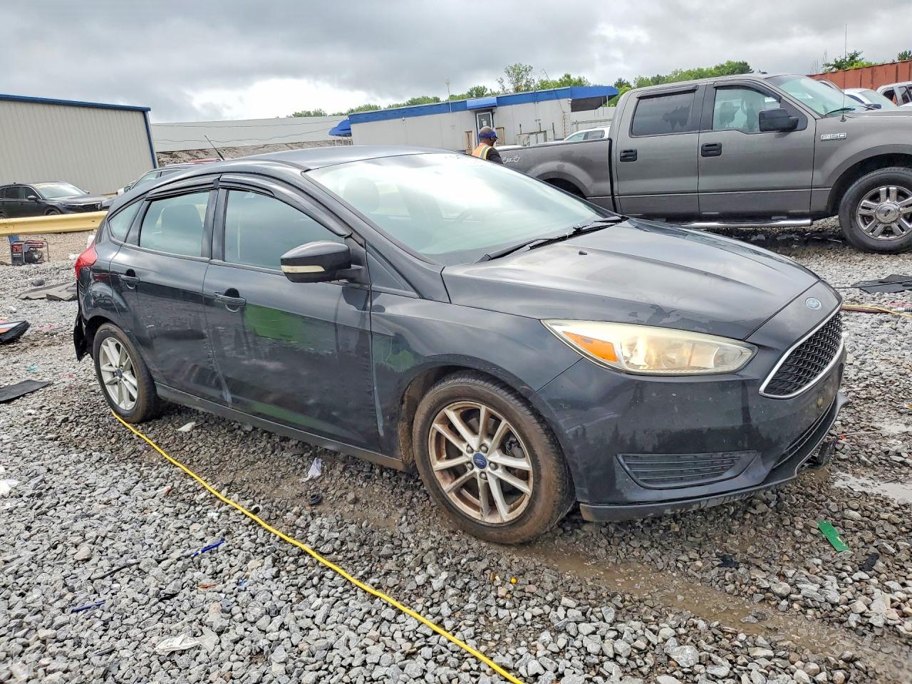 2015 Ford Focus Se Black vin: 1FADP3K24FL245104