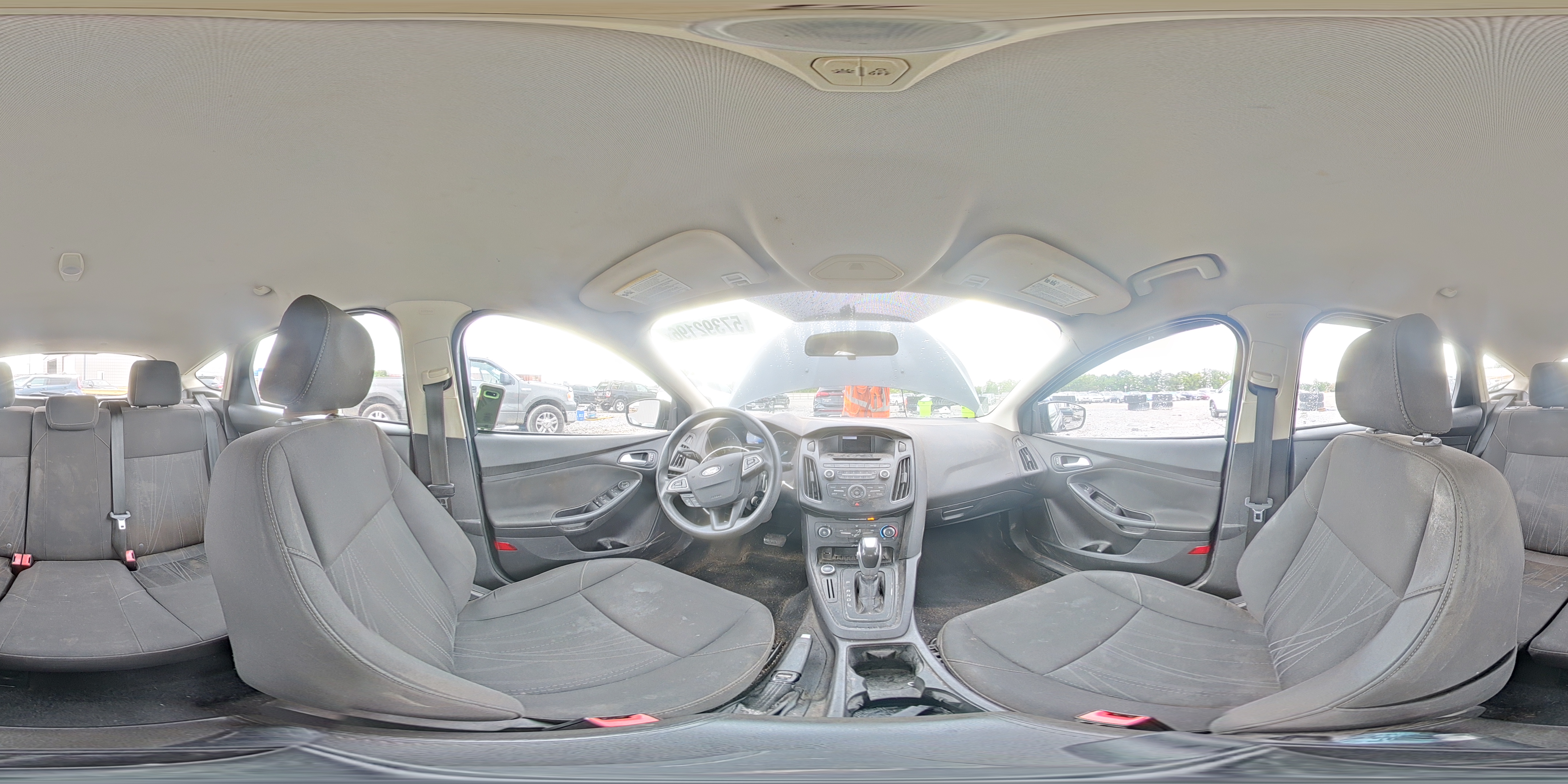 2015 Ford Focus Se Black vin: 1FADP3K24FL245104