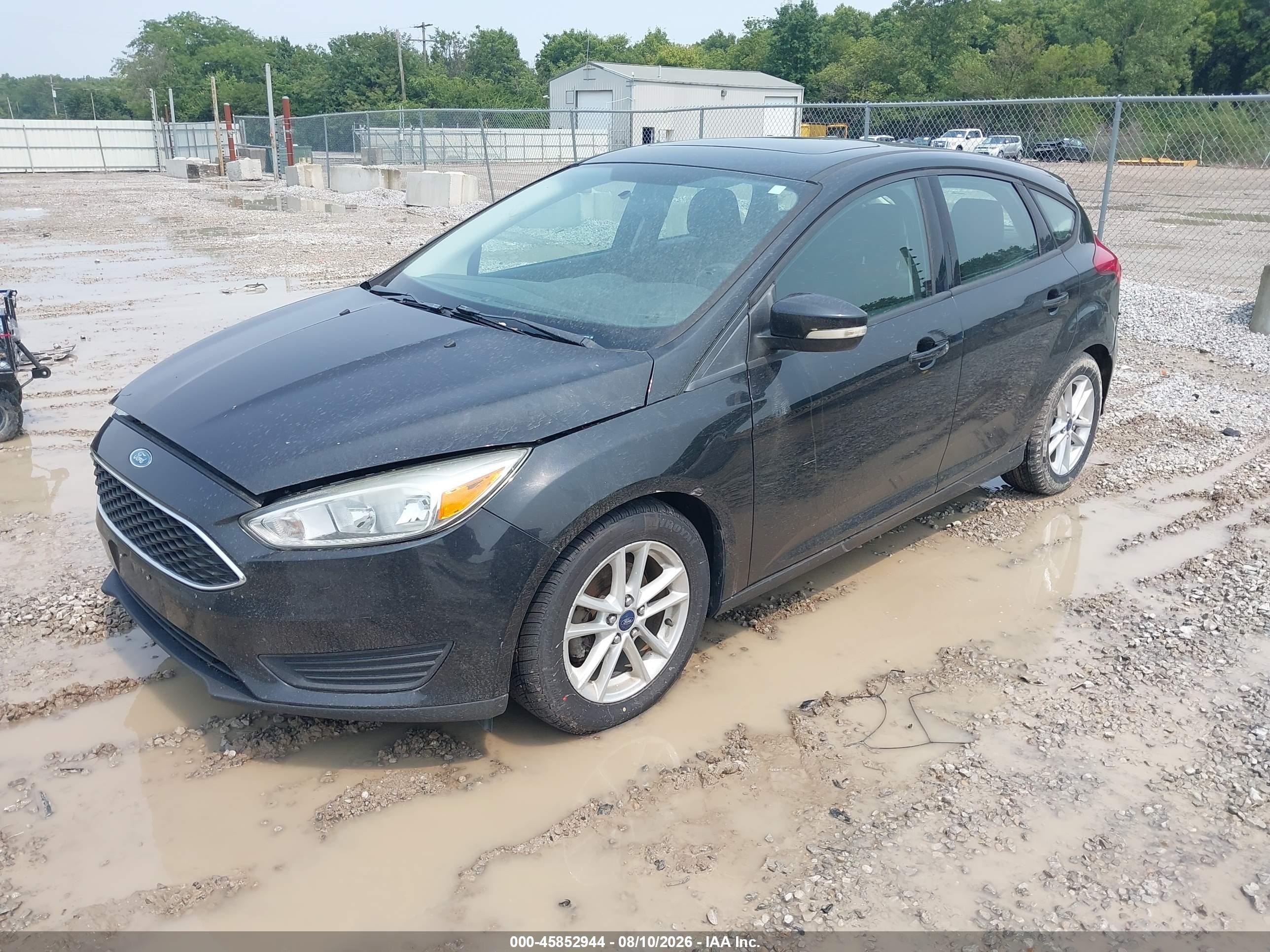 2015 Ford Focus Se Black vin: 1FADP3K24FL262520