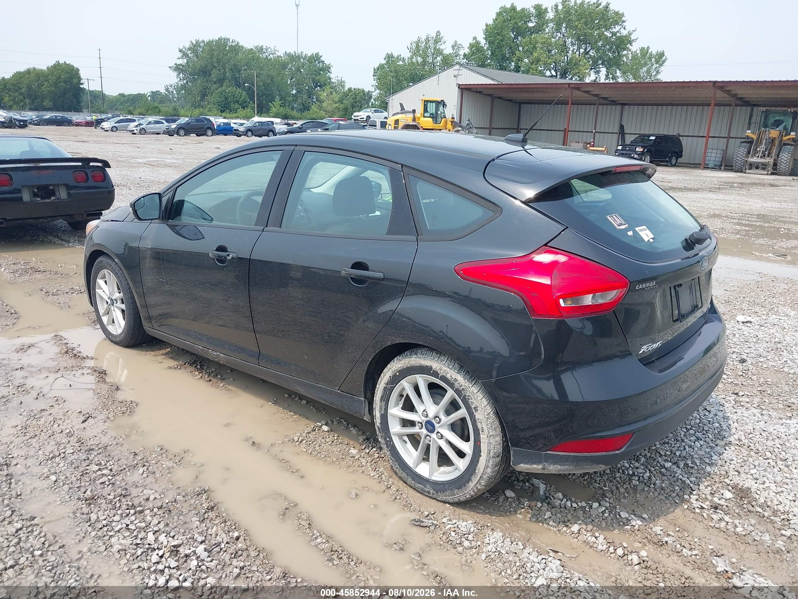 2015 Ford Focus Se Black vin: 1FADP3K24FL262520