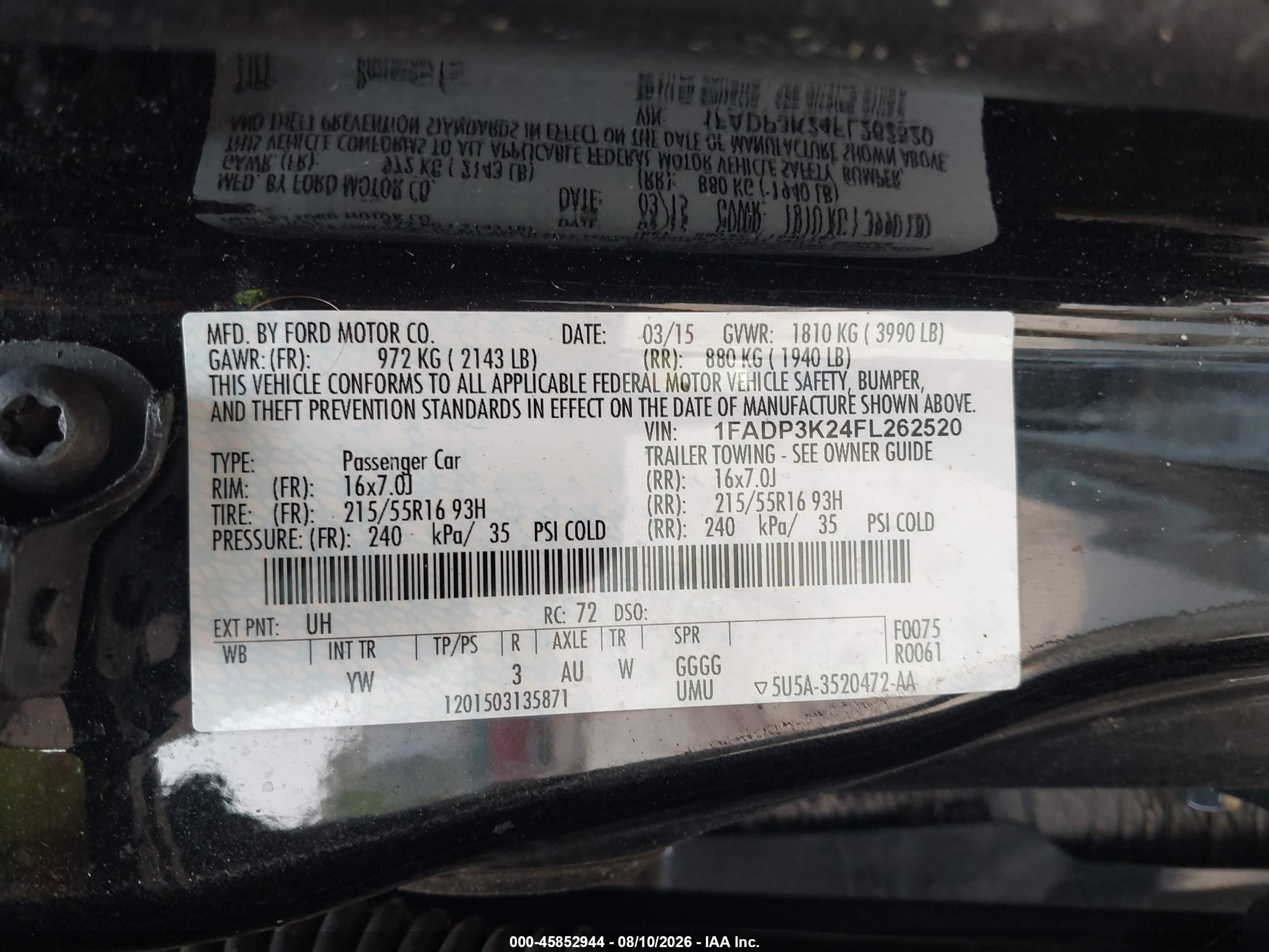 2015 Ford Focus Se Black vin: 1FADP3K24FL262520