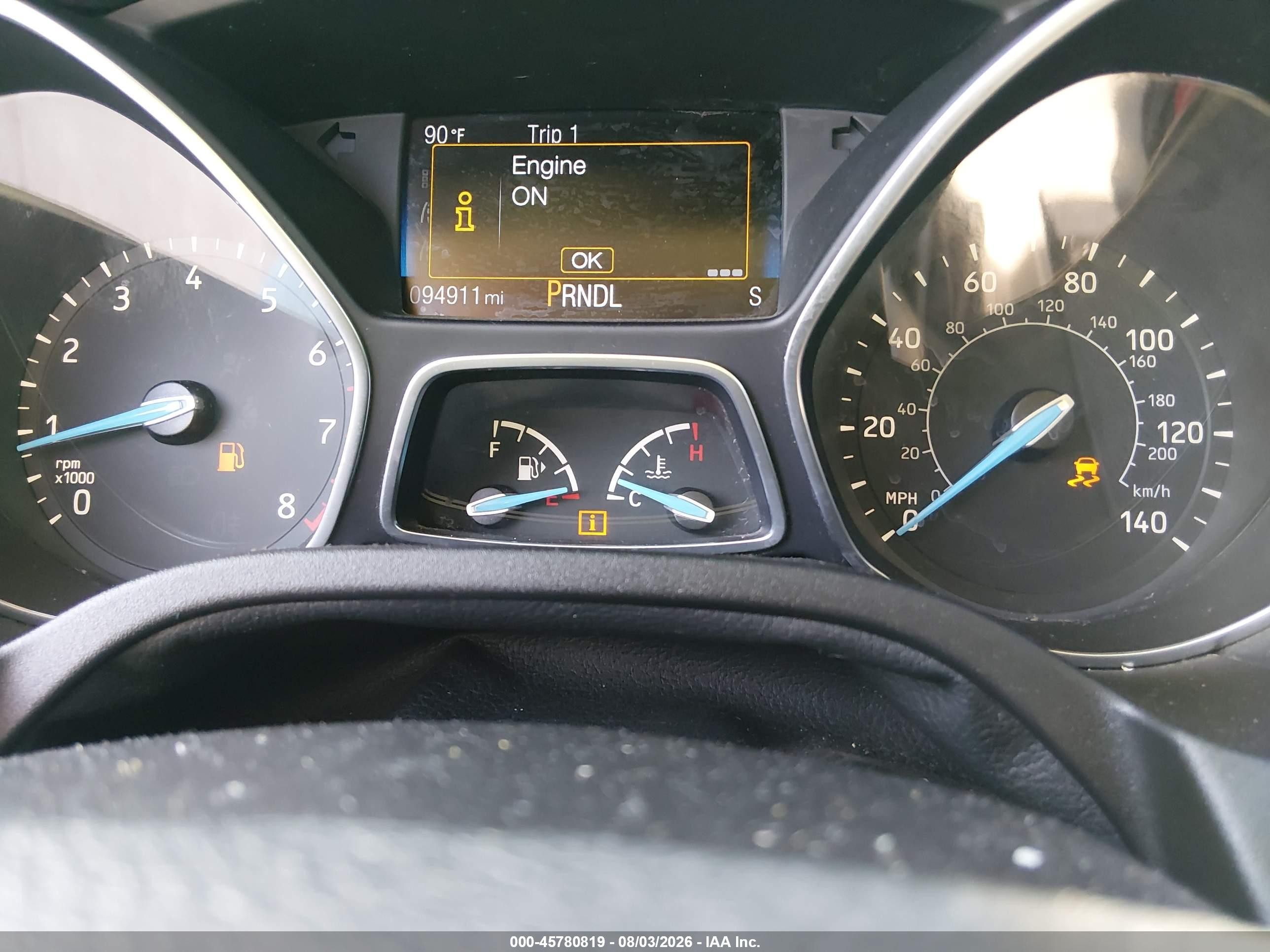 2015 Ford Focus Se White vin: 1FADP3K24FL271069