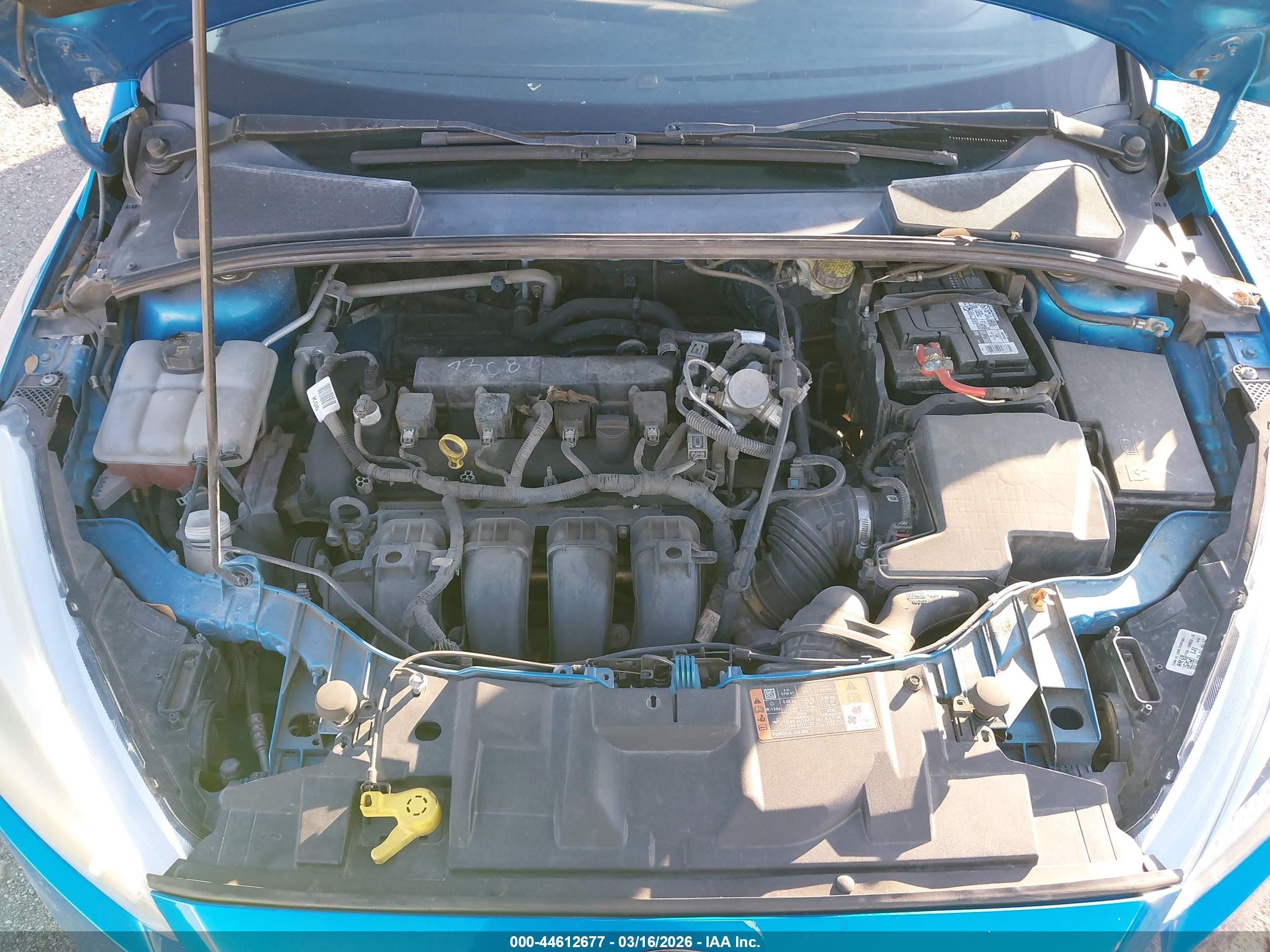 2015 Ford Focus Se Blue vin: 1FADP3K24FL282007