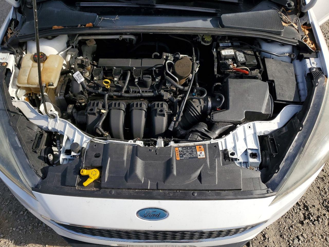 2015 Ford Focus Se White vin: 1FADP3K24FL318472
