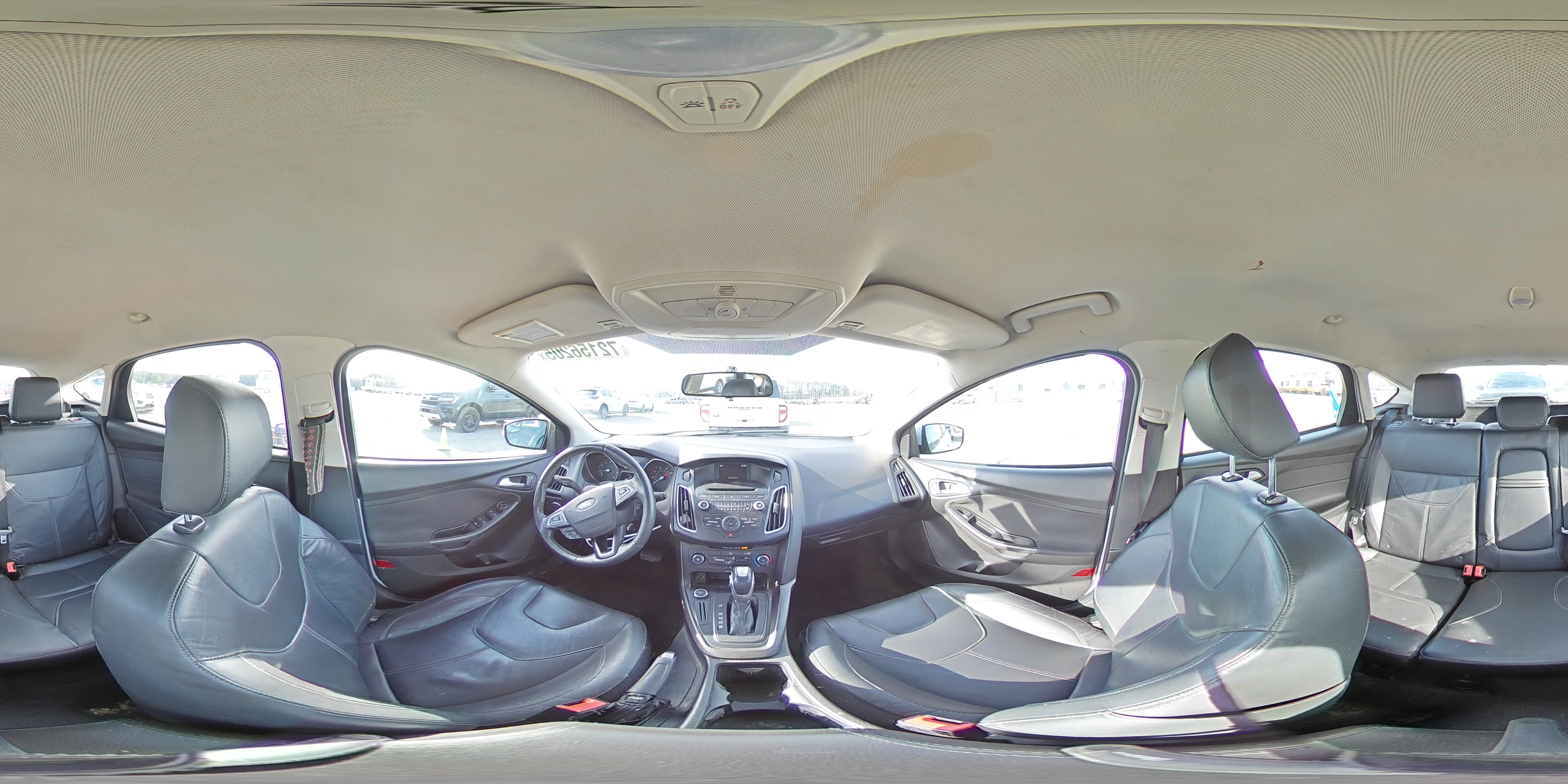 2015 Ford Focus Se White vin: 1FADP3K24FL318472