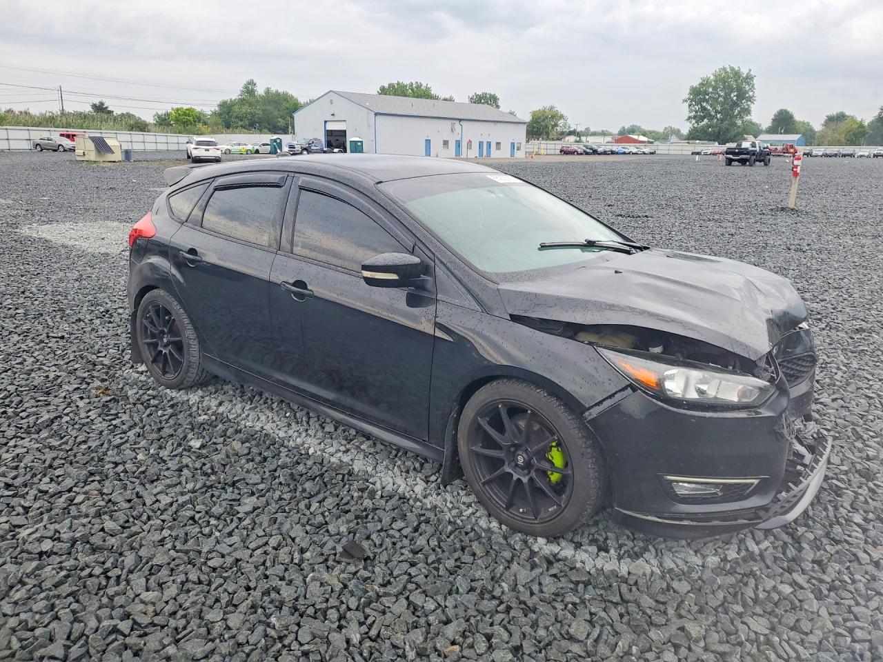 2015 Ford Focus Se Black vin: 1FADP3K24FL346739