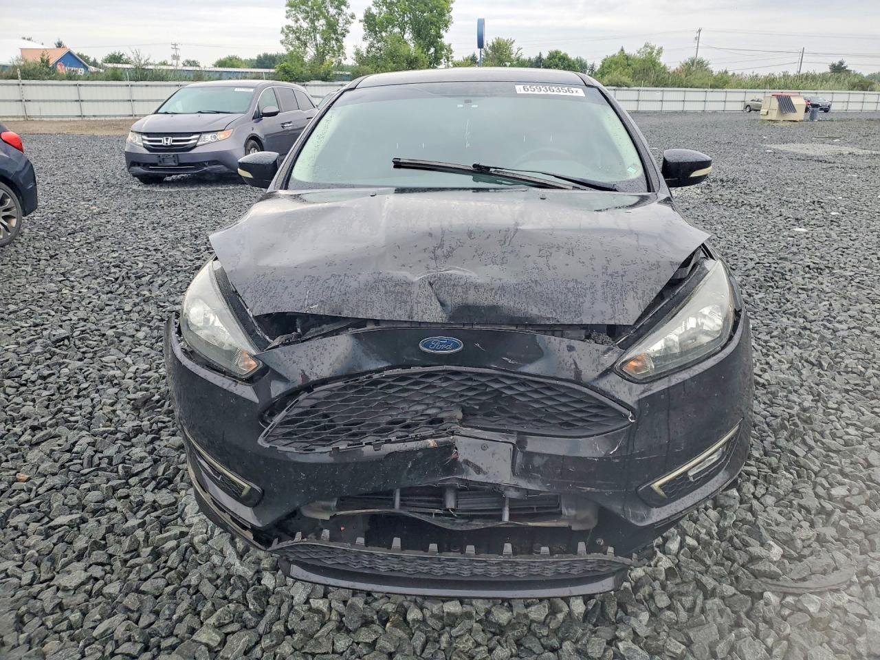 2015 Ford Focus Se Black vin: 1FADP3K24FL346739