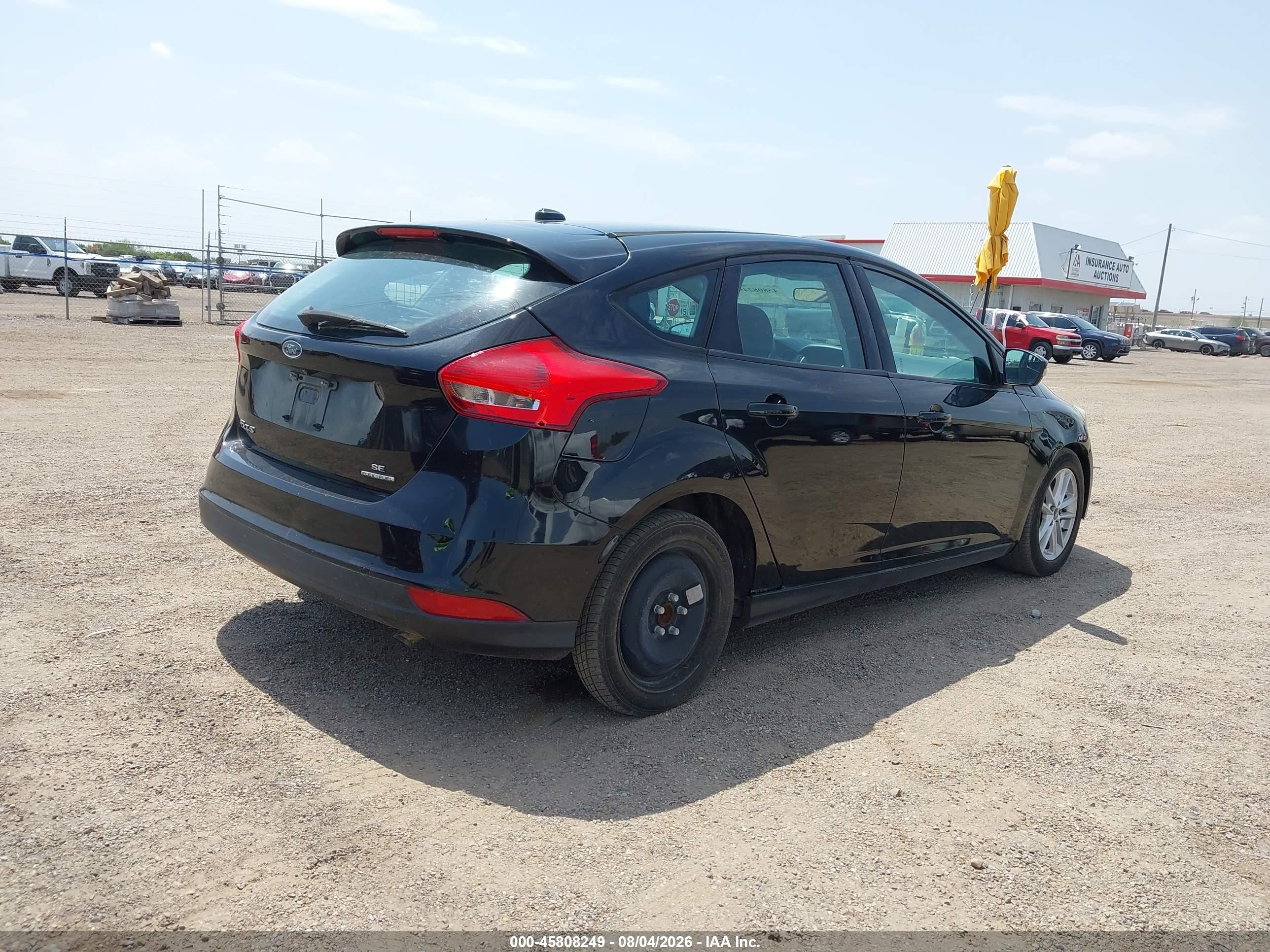 2015 Ford Focus Se Black vin: 1FADP3K24FL351312