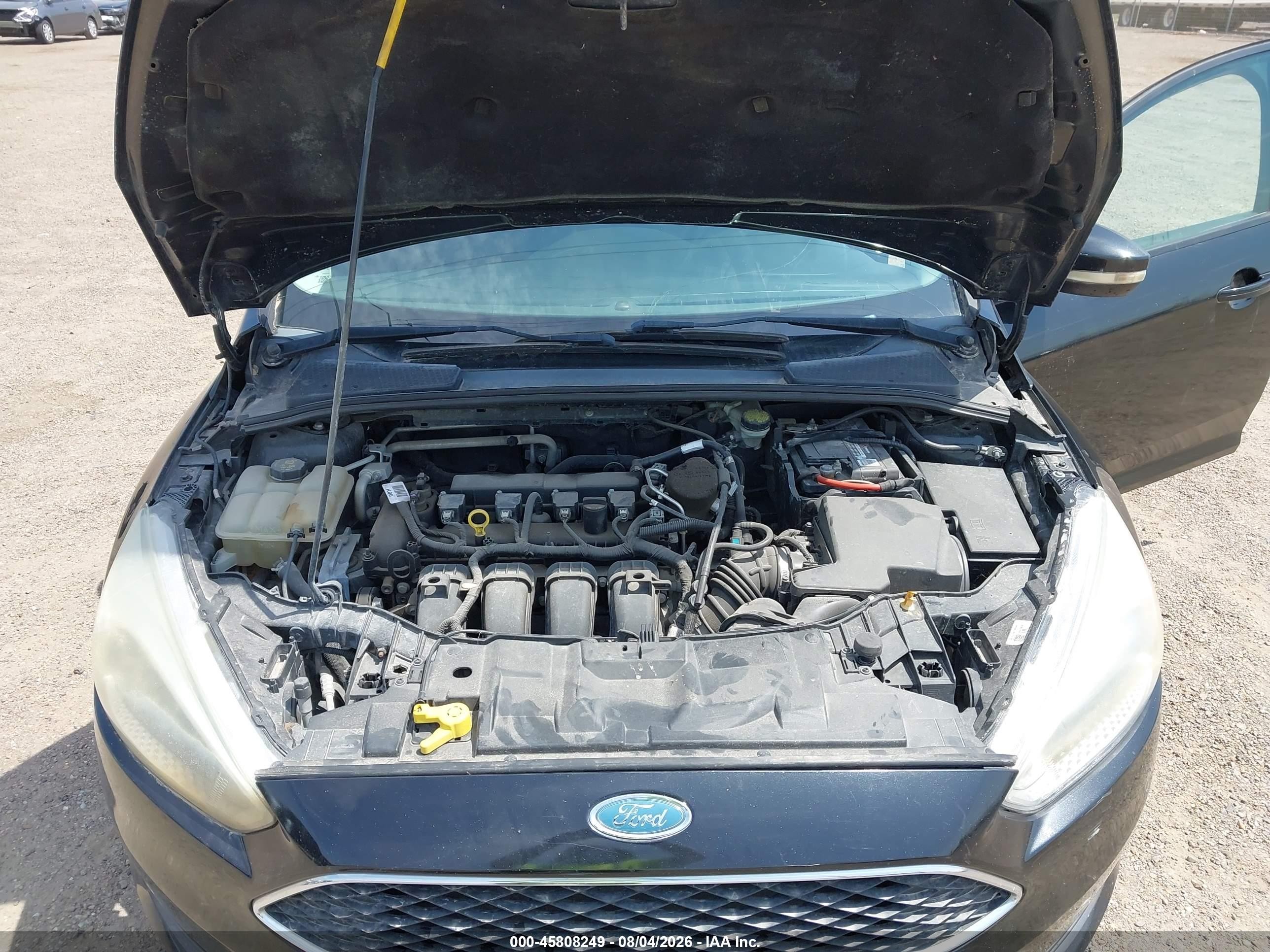 2015 Ford Focus Se Black vin: 1FADP3K24FL351312