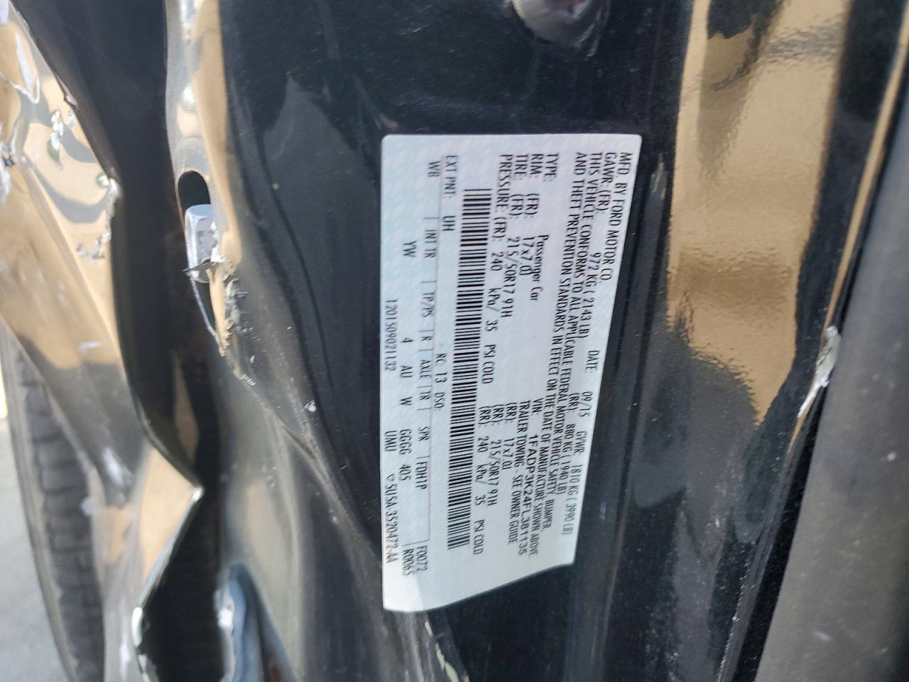 2015 Ford Focus Se Black vin: 1FADP3K24FL381135