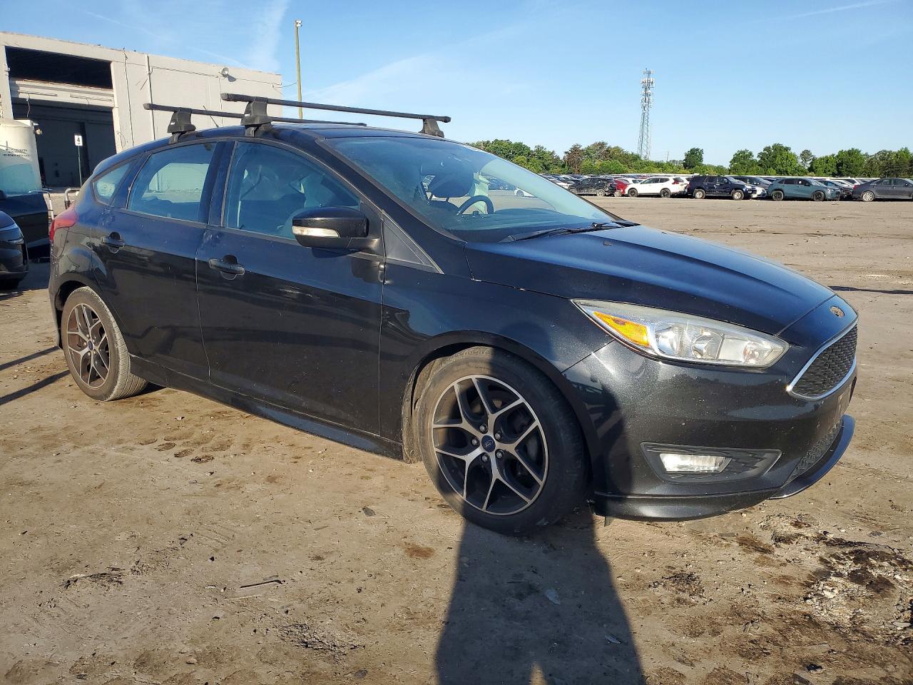 2015 Ford Focus Se Black vin: 1FADP3K24FL381135