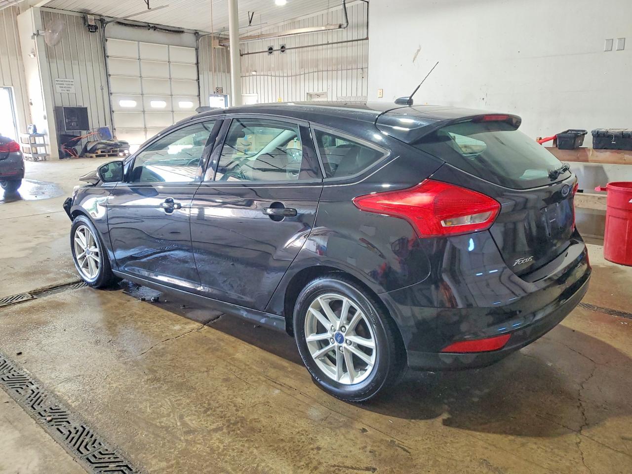 2017 Ford Focus Se Black vin: 1FADP3K24HL286190