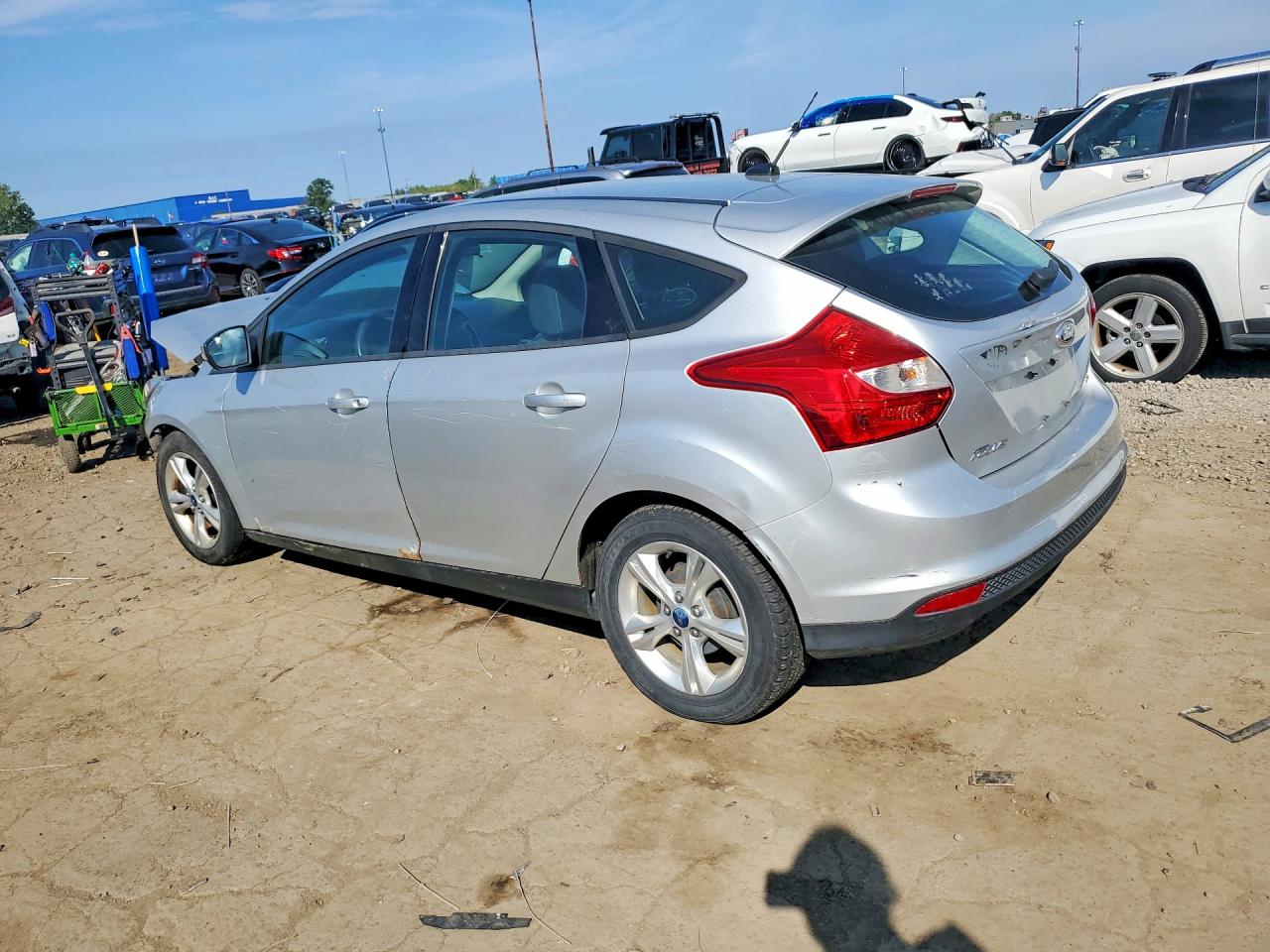 2013 Ford Focus Se Gray vin: 1FADP3K25DL105494