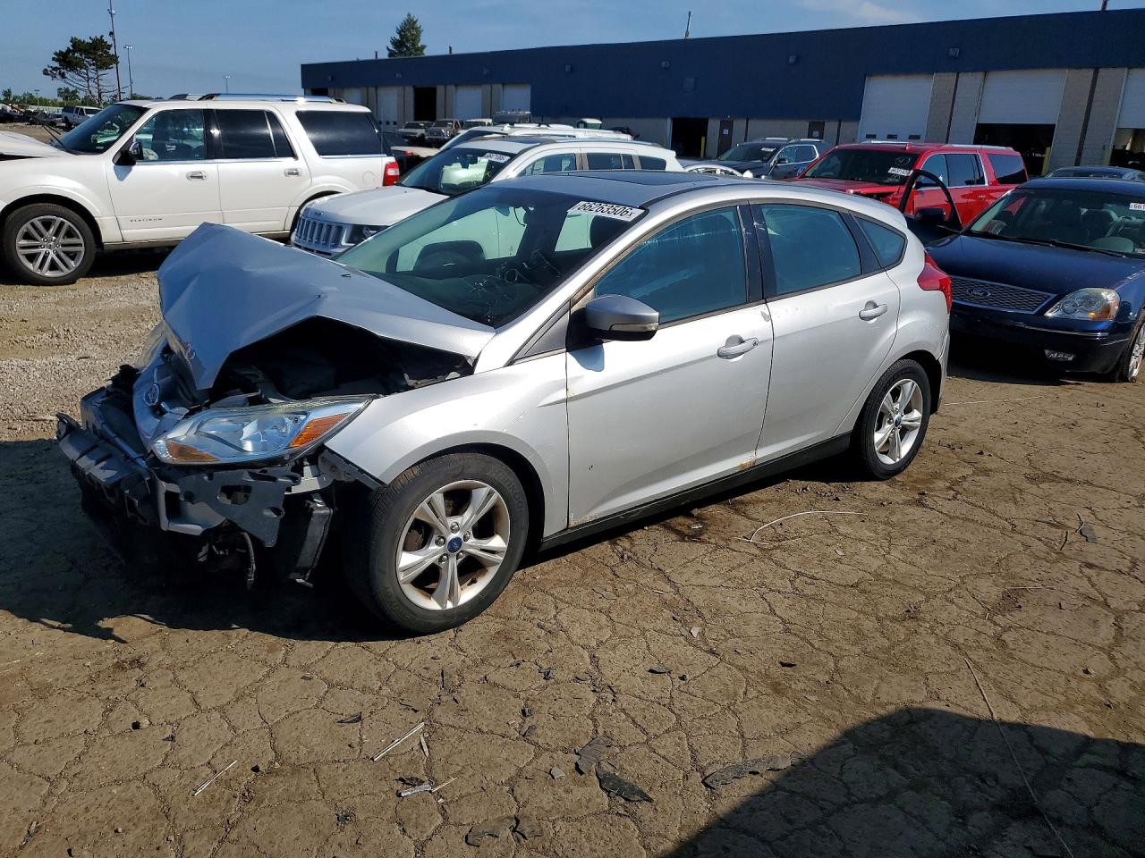 2013 Ford Focus Se Gray vin: 1FADP3K25DL105494