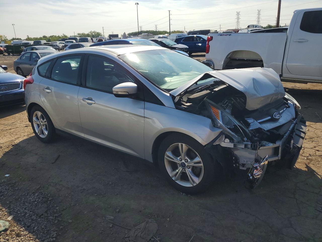 2013 Ford Focus Se Gray vin: 1FADP3K25DL105494