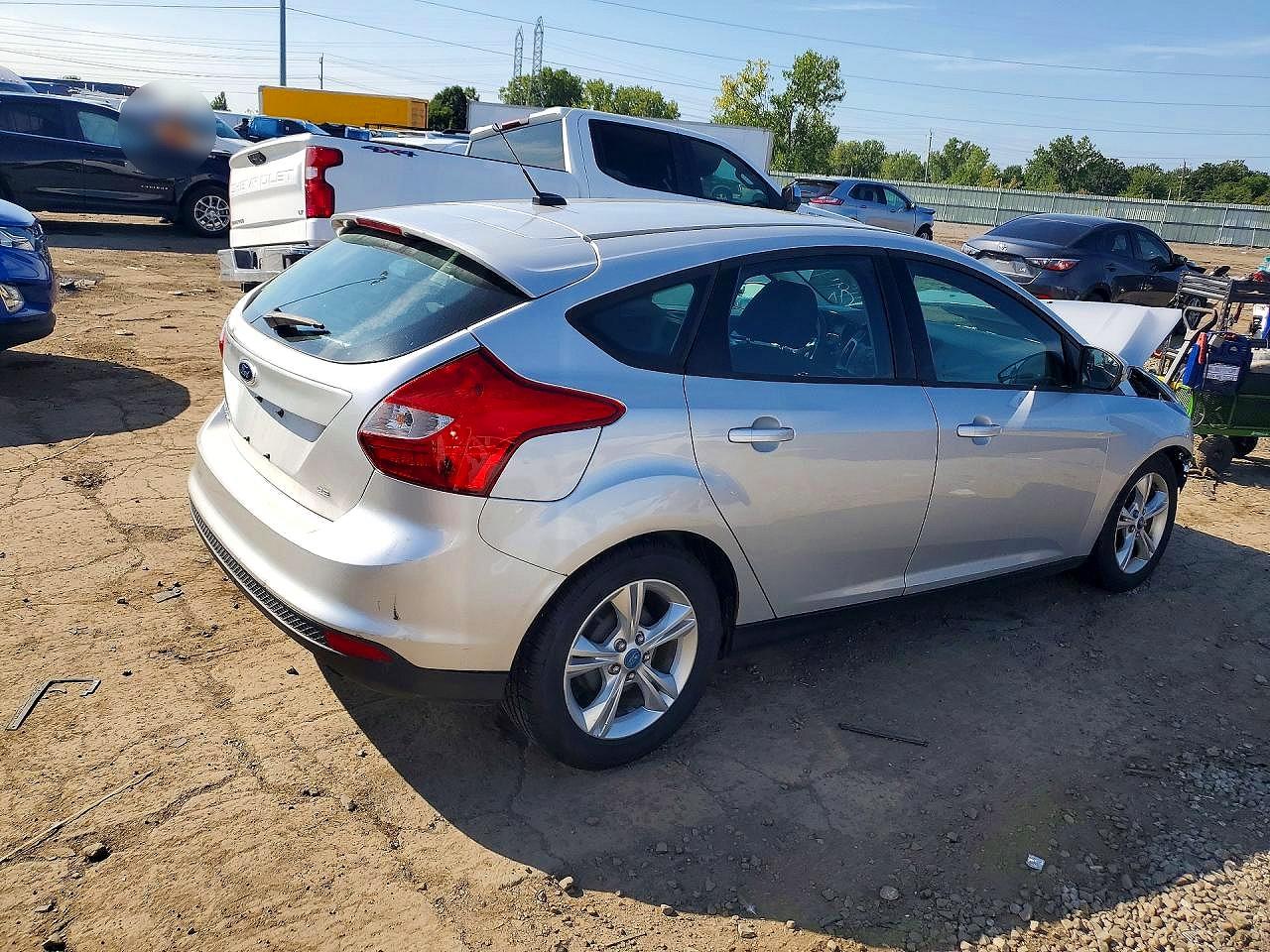 2013 Ford Focus Se Gray vin: 1FADP3K25DL105494