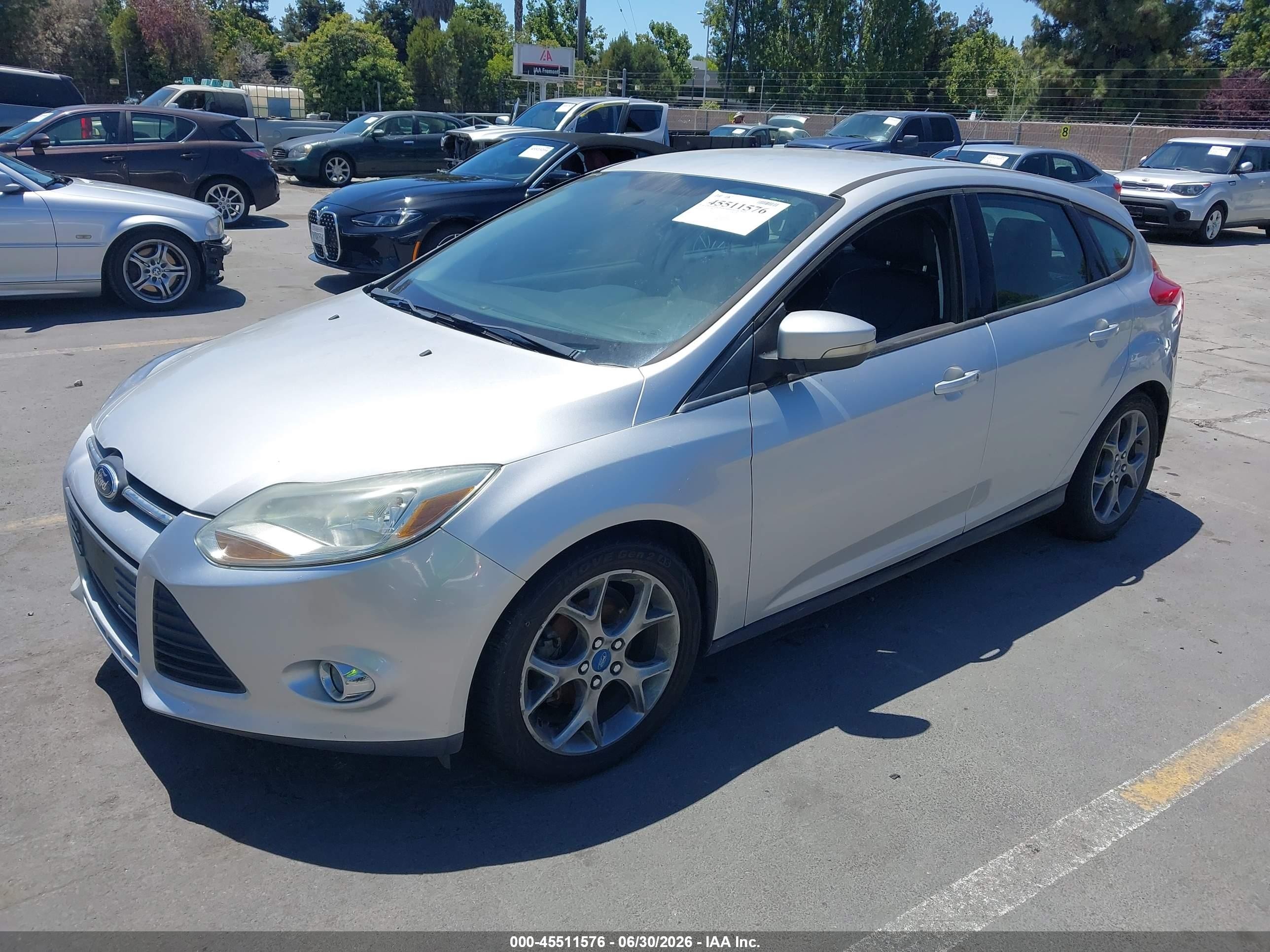 2013 Ford Focus Se Silver vin: 1FADP3K25DL224243