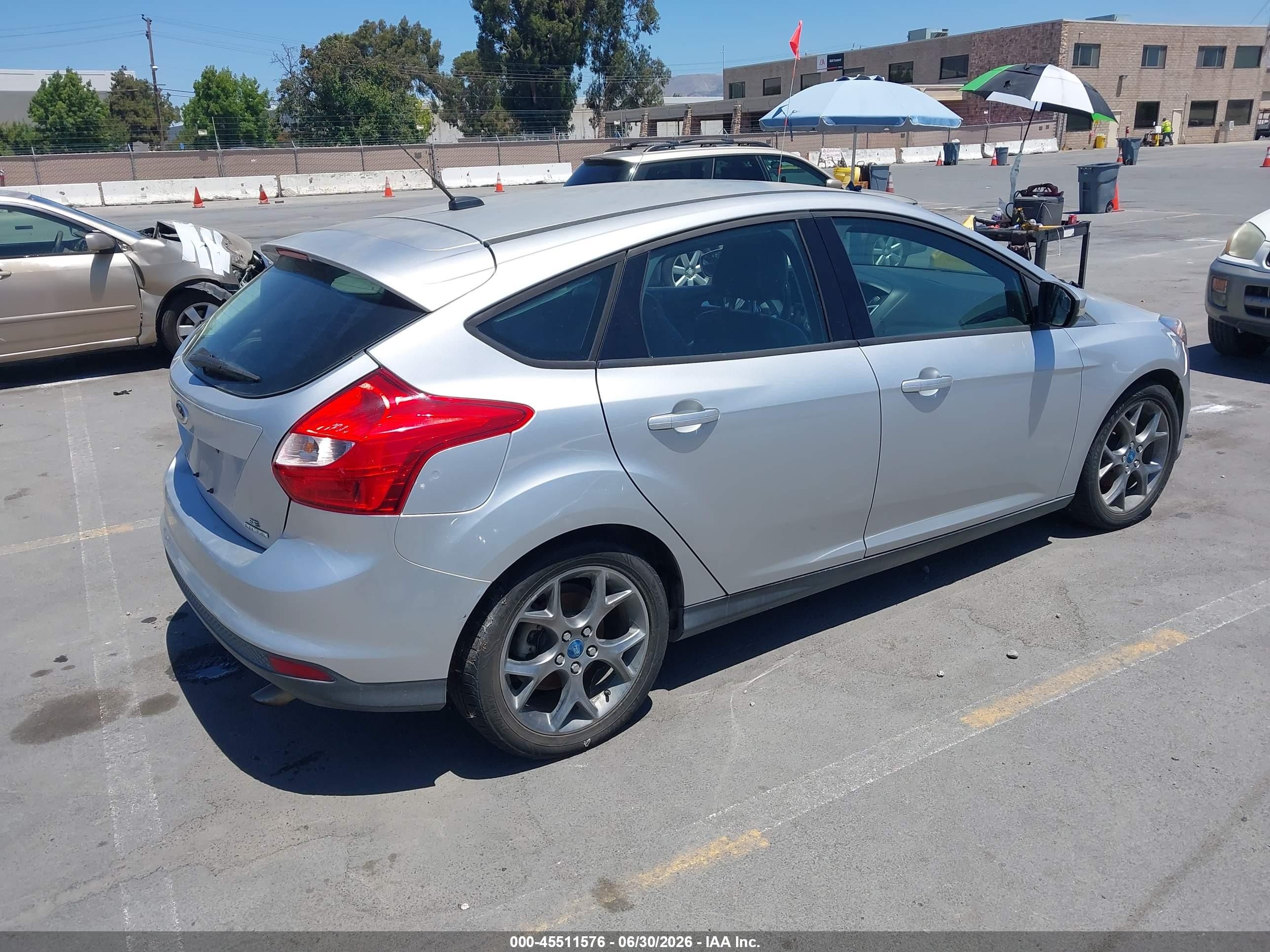 2013 Ford Focus Se Silver vin: 1FADP3K25DL224243