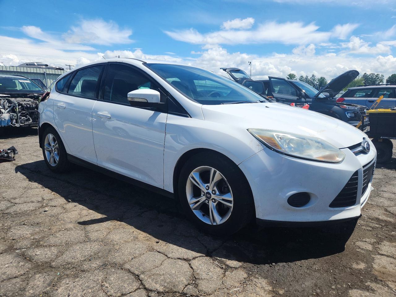 2013 Ford Focus Se White vin: 1FADP3K25DL258893