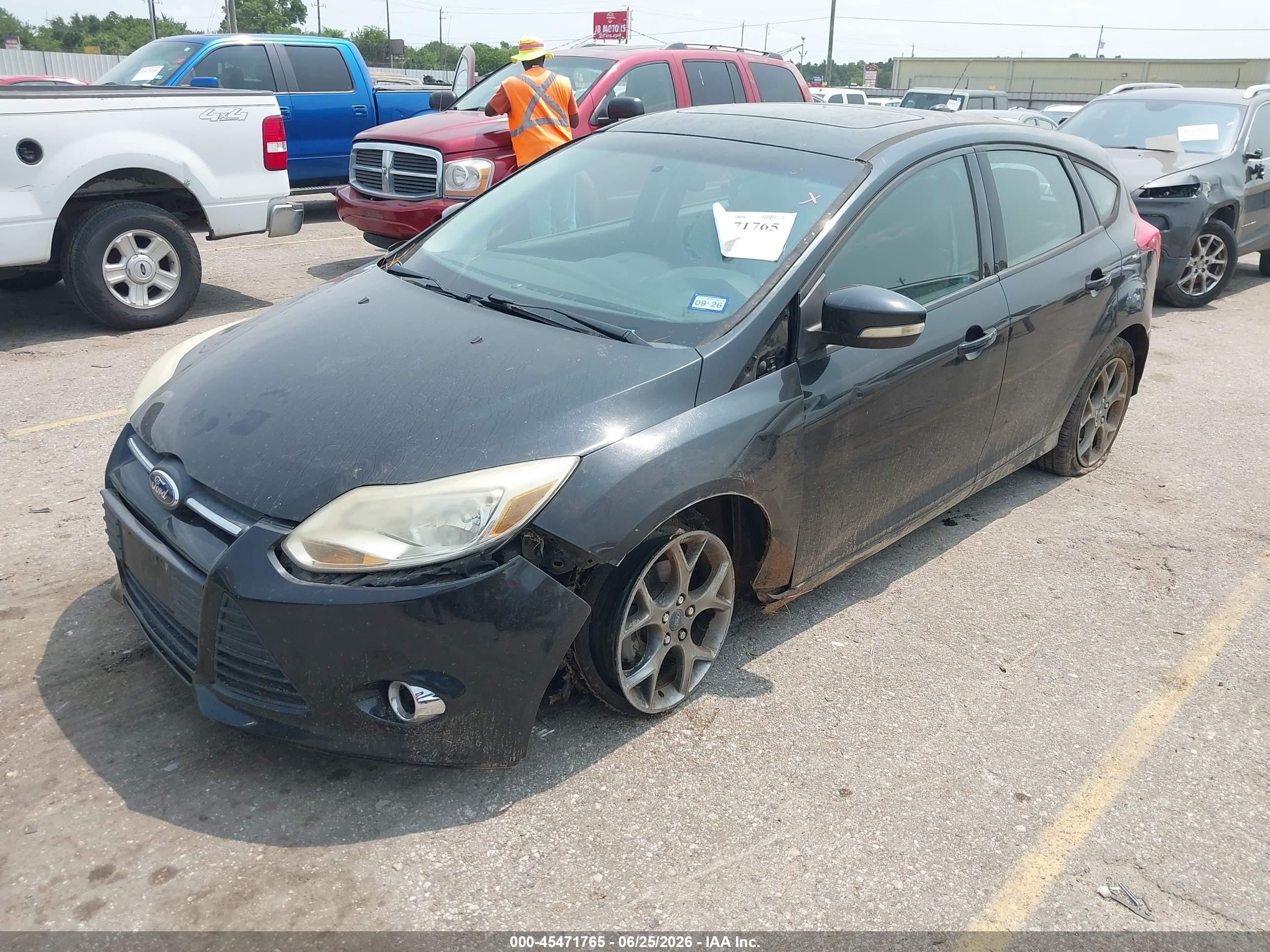 2013 Ford Focus Se Black vin: 1FADP3K25DL291148