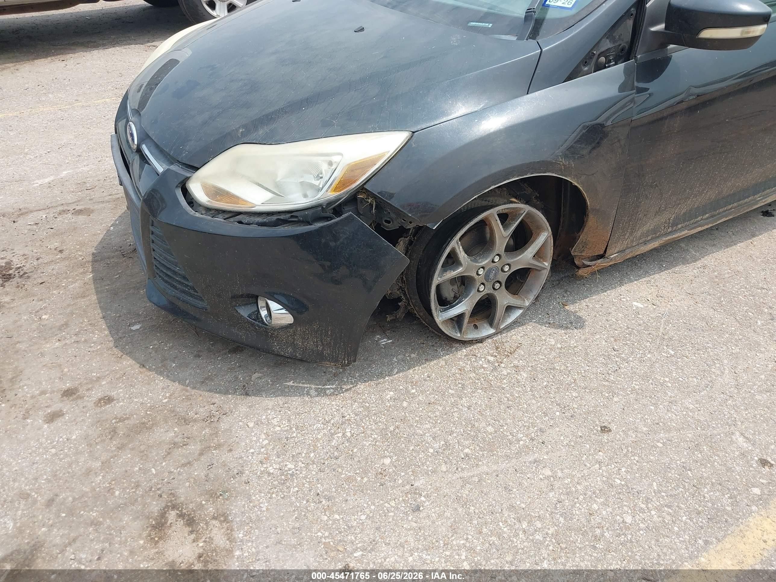 2013 Ford Focus Se Black vin: 1FADP3K25DL291148