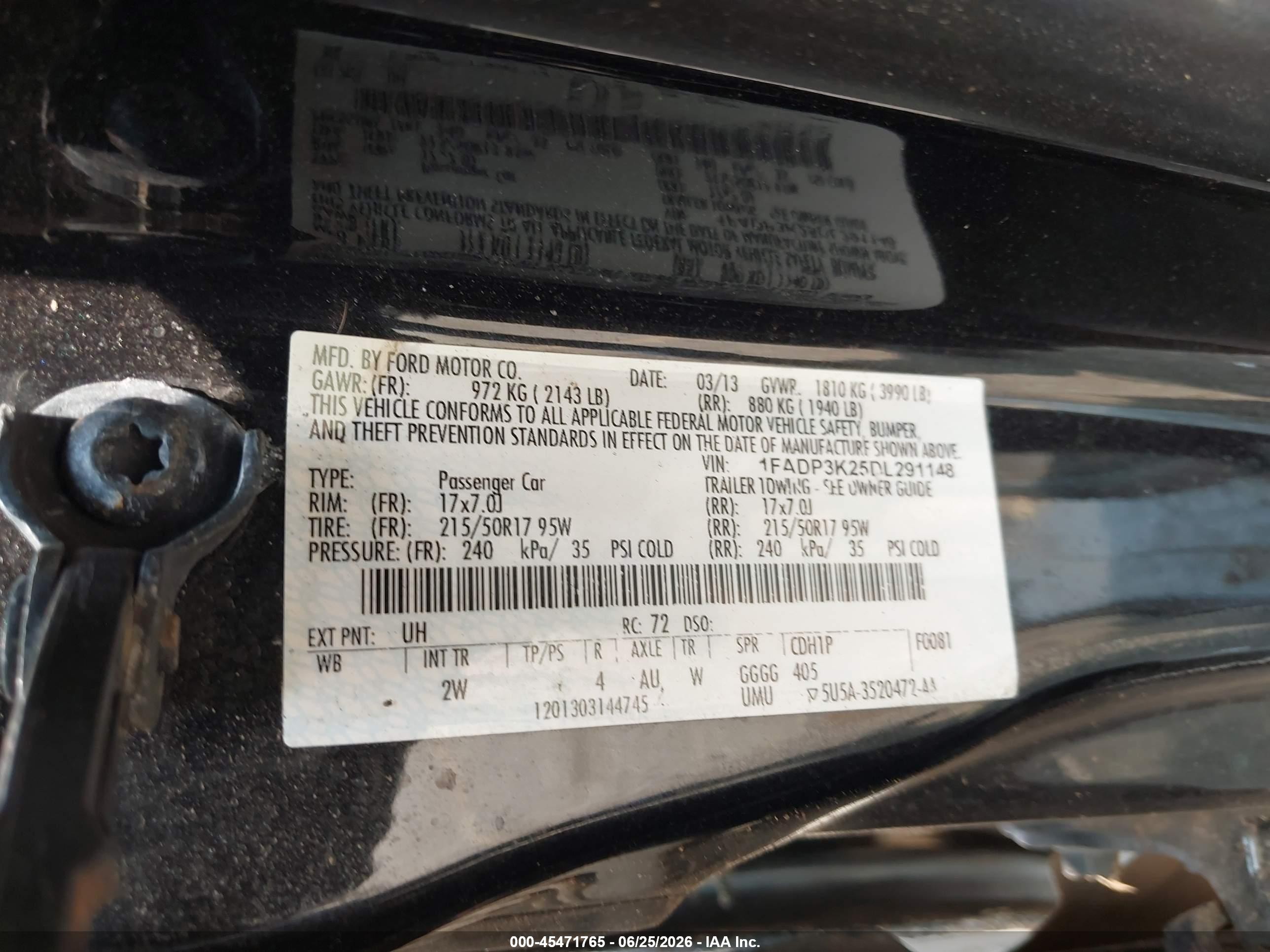 2013 Ford Focus Se Black vin: 1FADP3K25DL291148