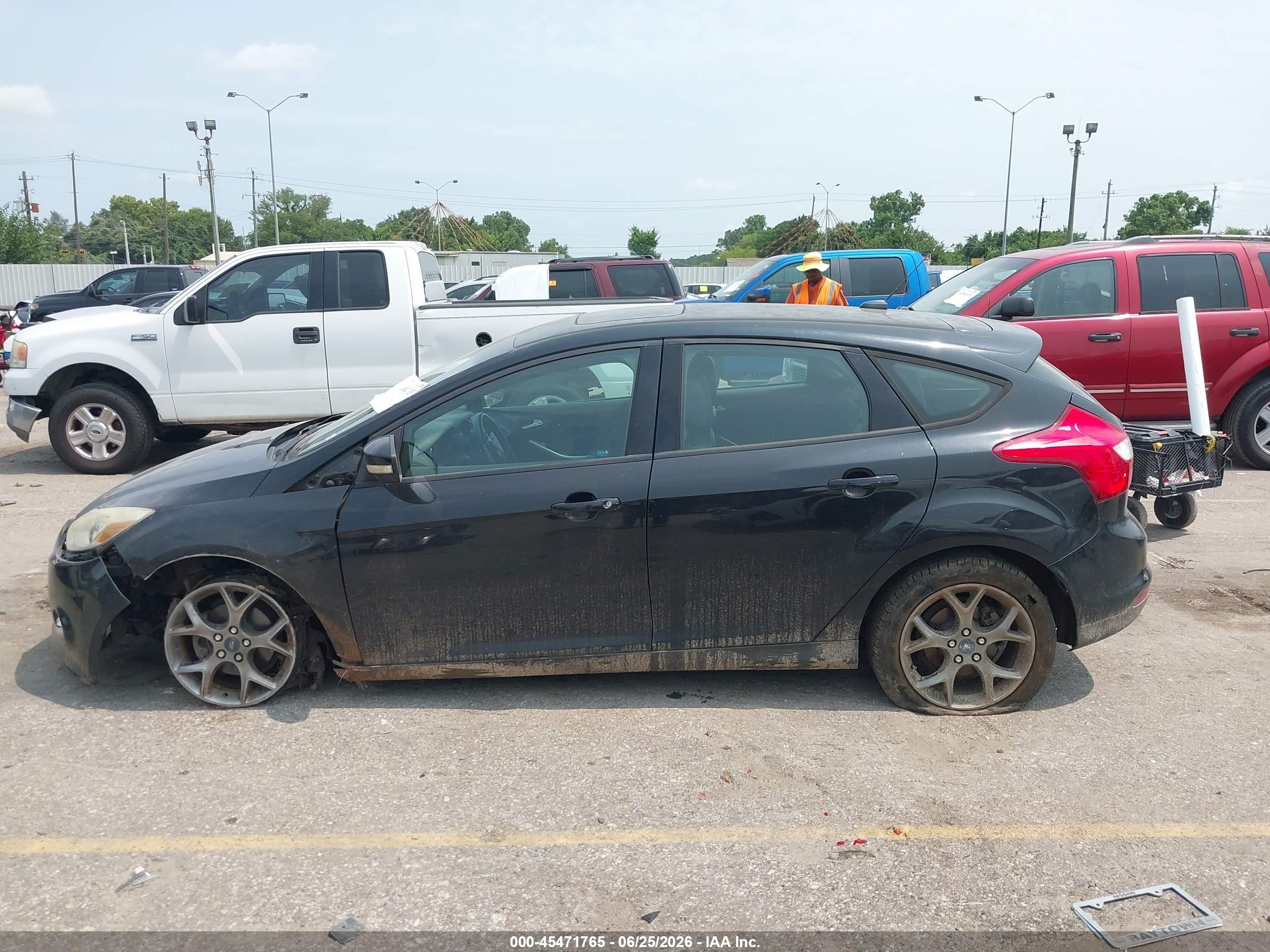 2013 Ford Focus Se Black vin: 1FADP3K25DL291148