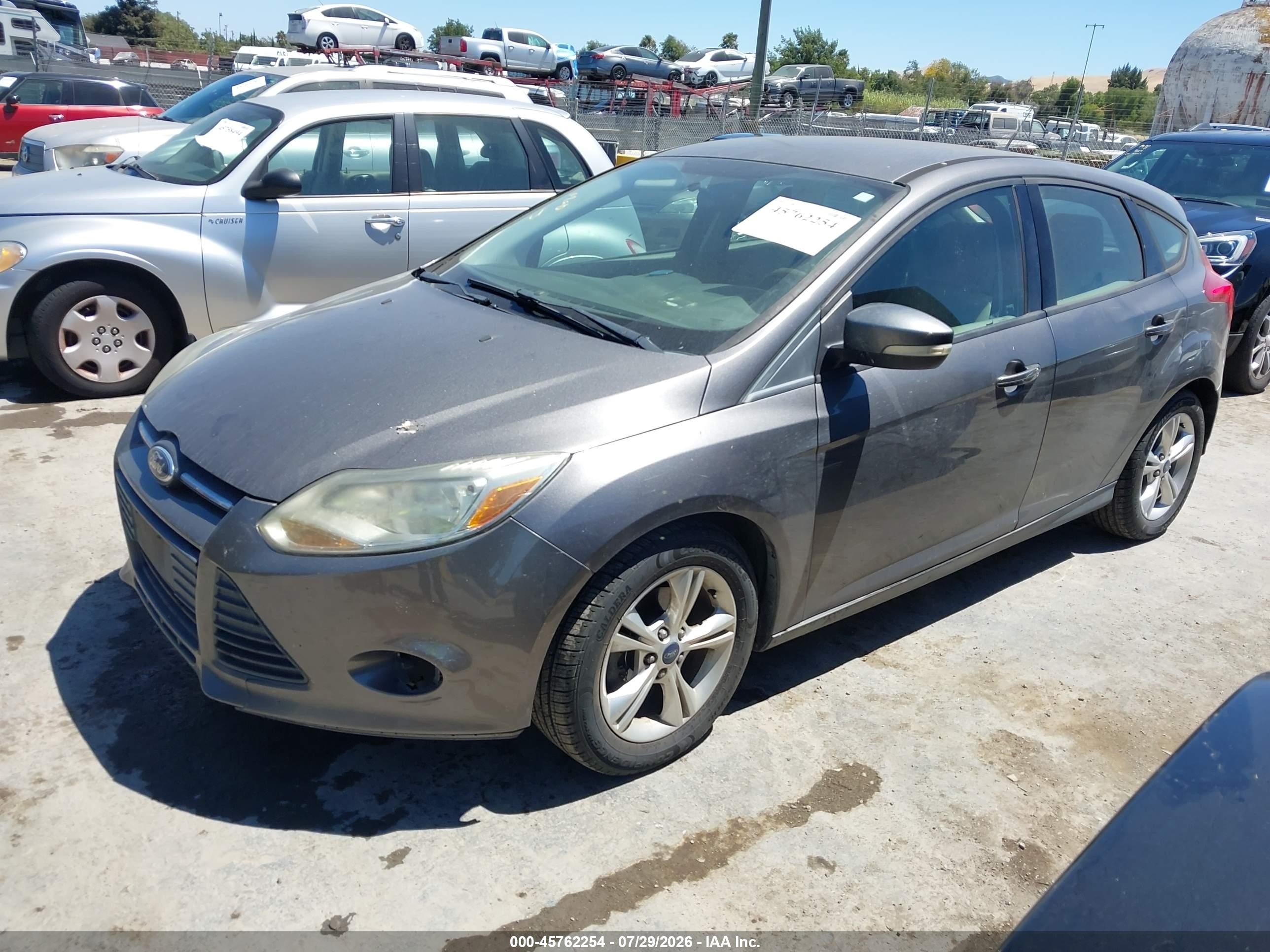 2013 Ford Focus Se Gray vin: 1FADP3K25DL319627