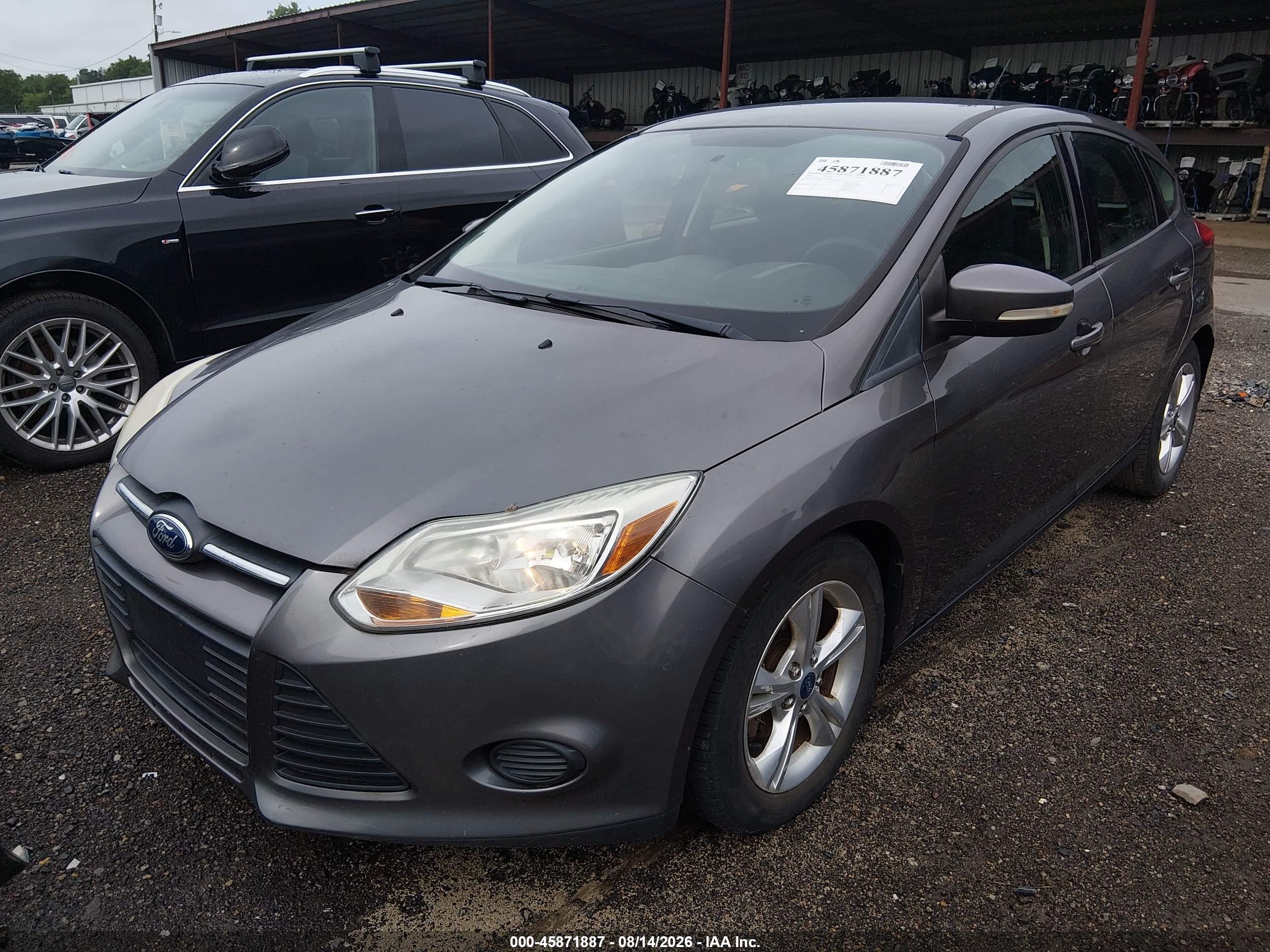 2013 Ford Focus Se Gray vin: 1FADP3K25DL338808