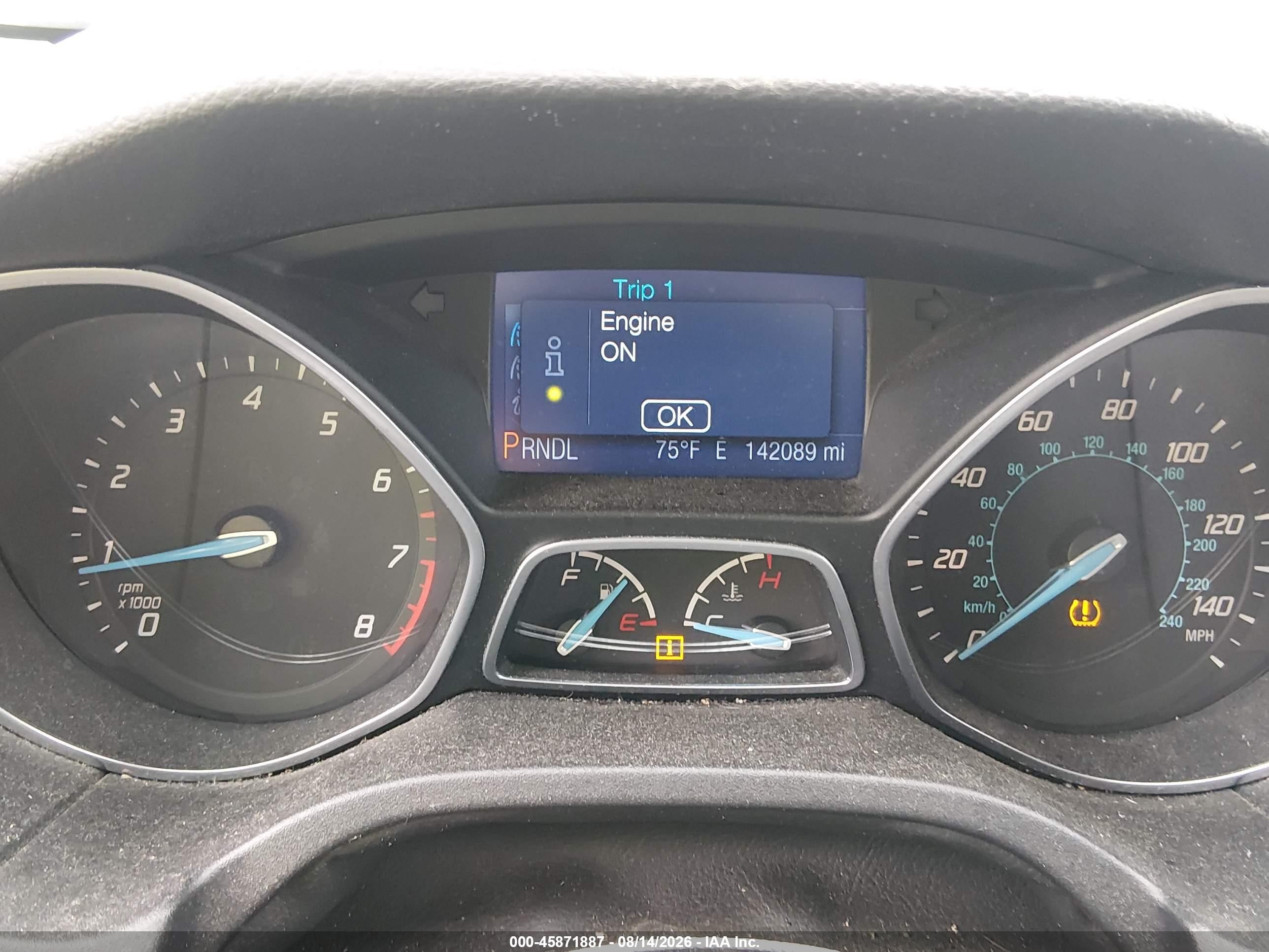 2013 Ford Focus Se Gray vin: 1FADP3K25DL338808