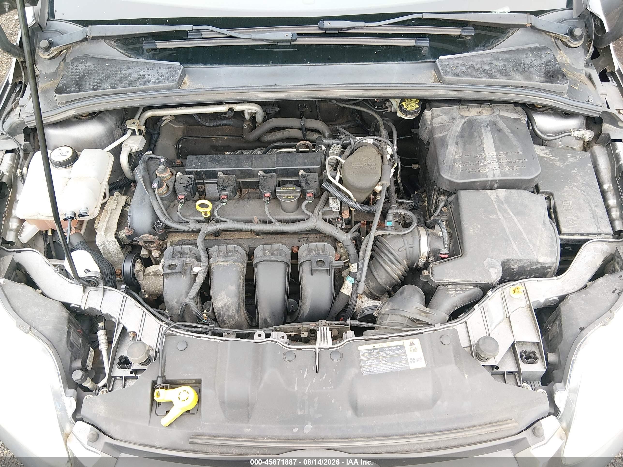 2013 Ford Focus Se Gray vin: 1FADP3K25DL338808