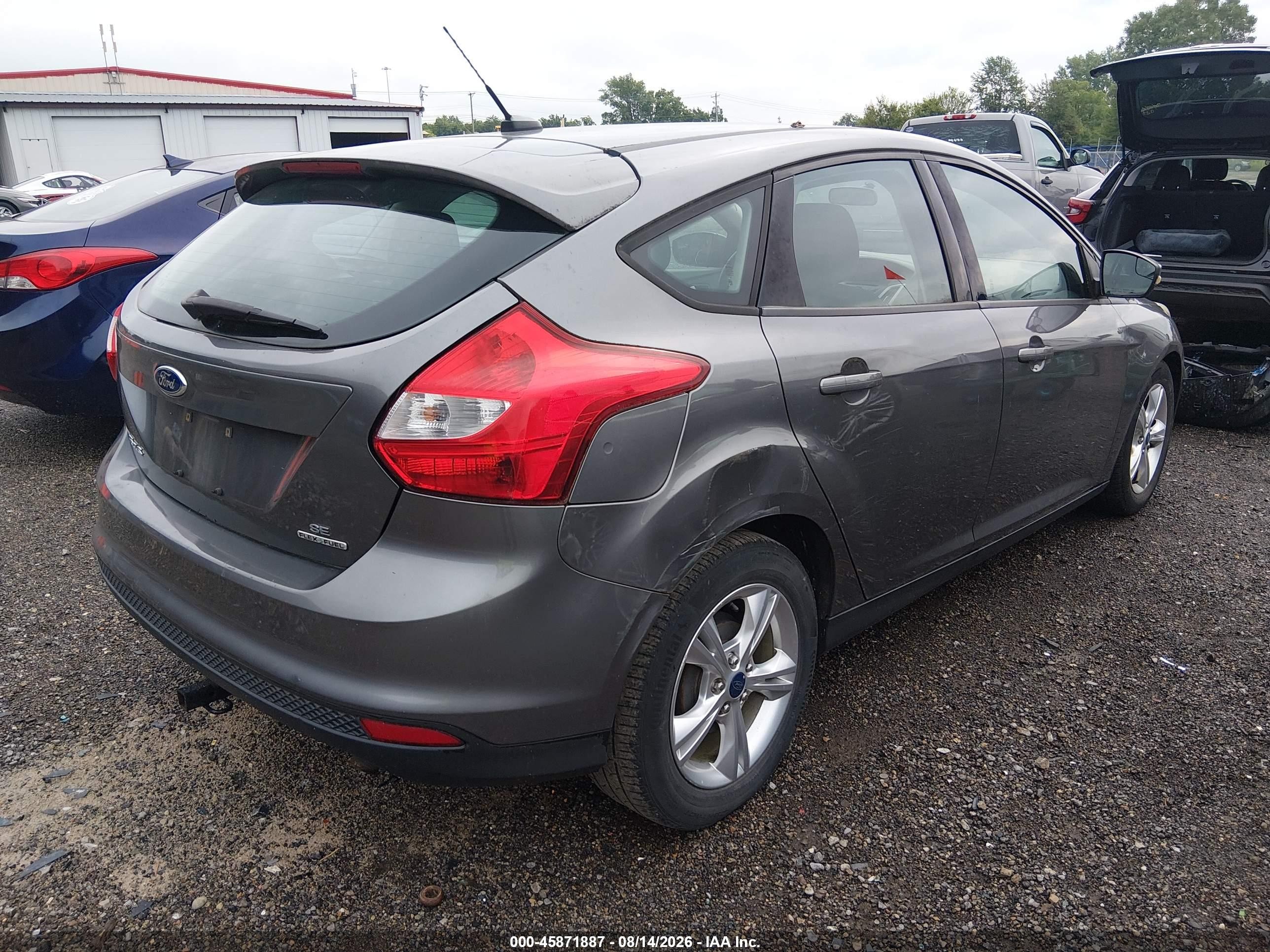 2013 Ford Focus Se Gray vin: 1FADP3K25DL338808