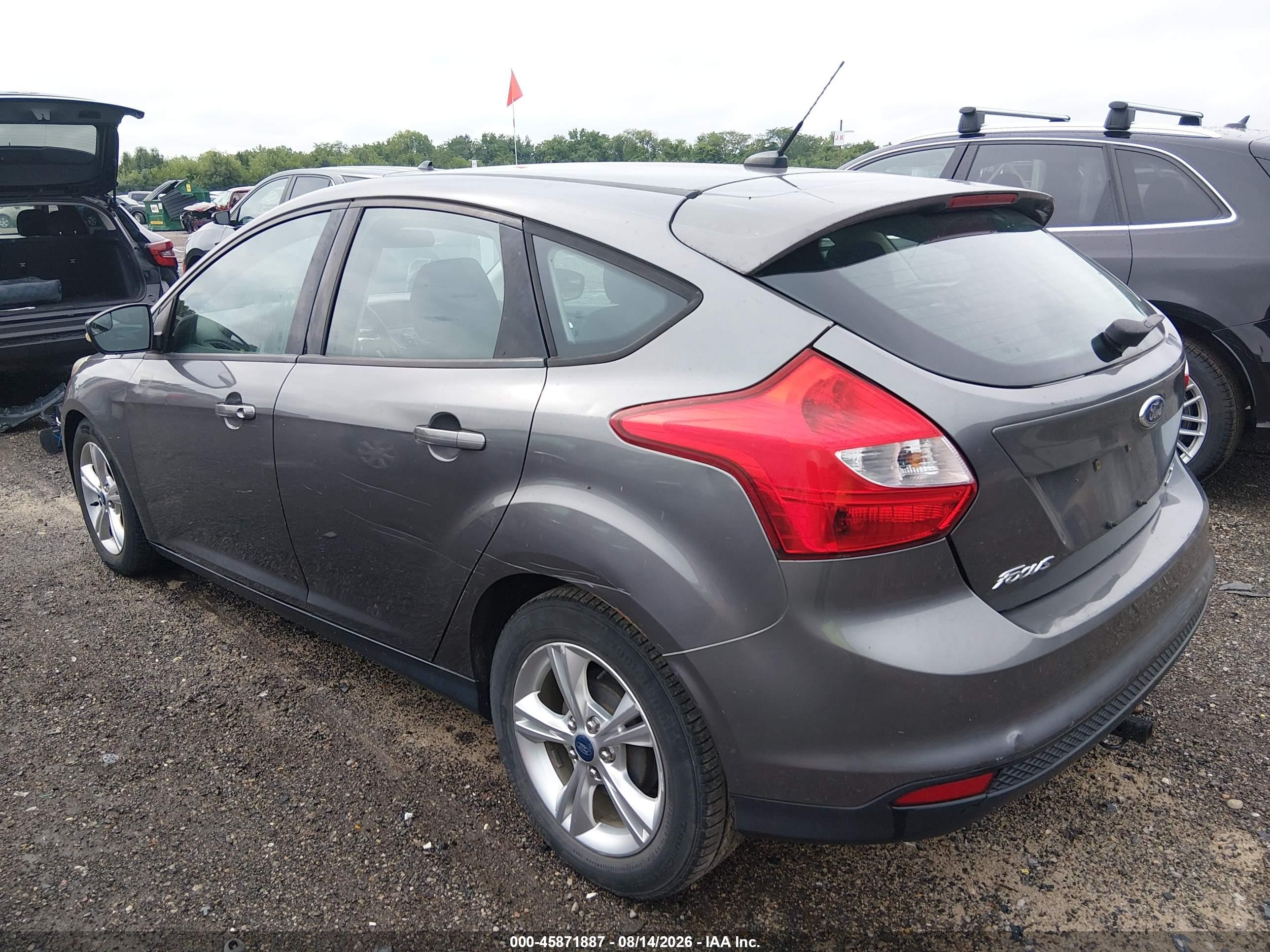 2013 Ford Focus Se Gray vin: 1FADP3K25DL338808