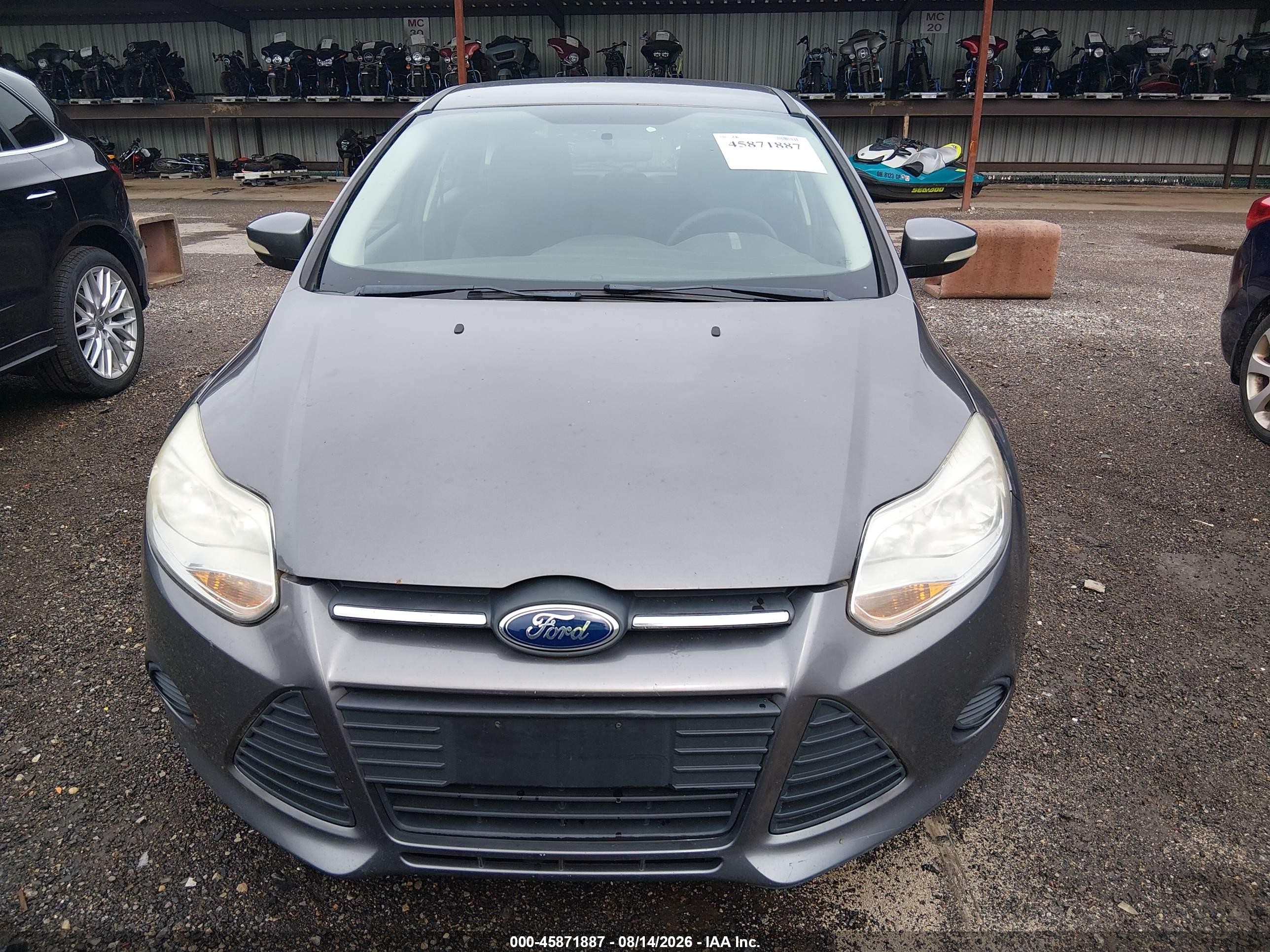 2013 Ford Focus Se Gray vin: 1FADP3K25DL338808