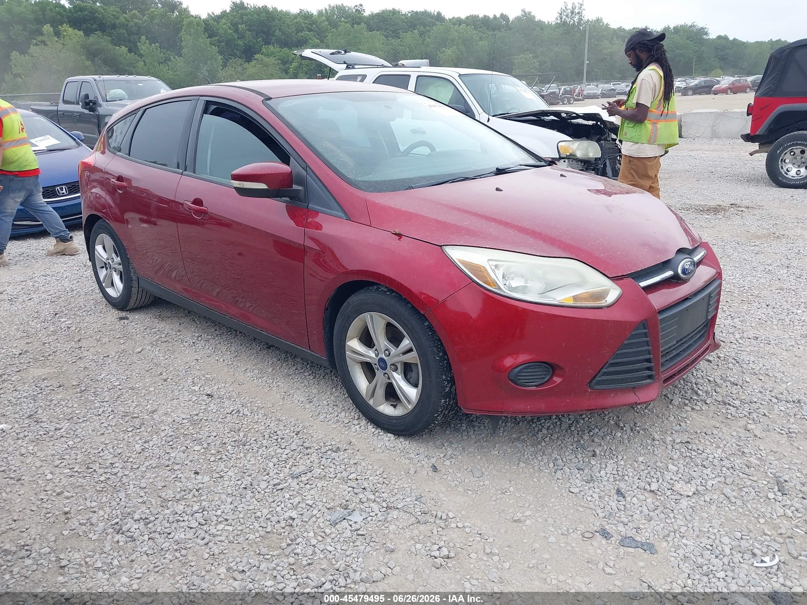 2013 Ford Focus Se Red vin: 1FADP3K25DL372277