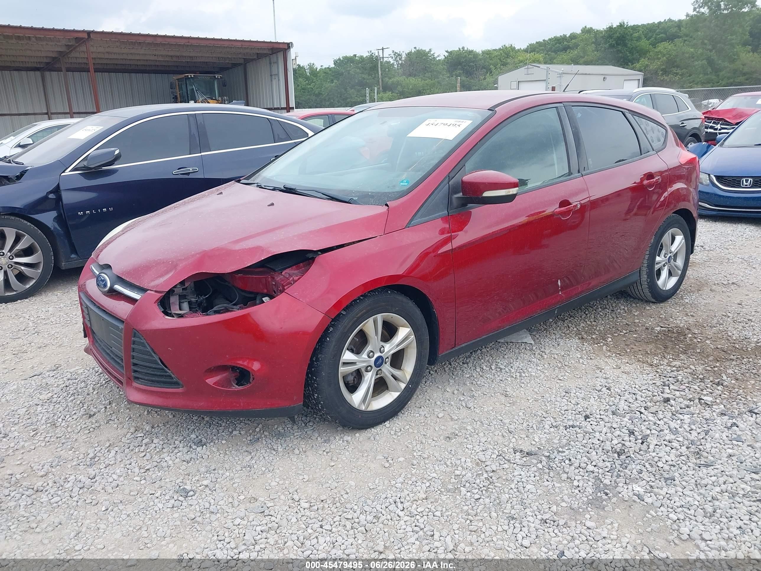 2013 Ford Focus Se Red vin: 1FADP3K25DL372277